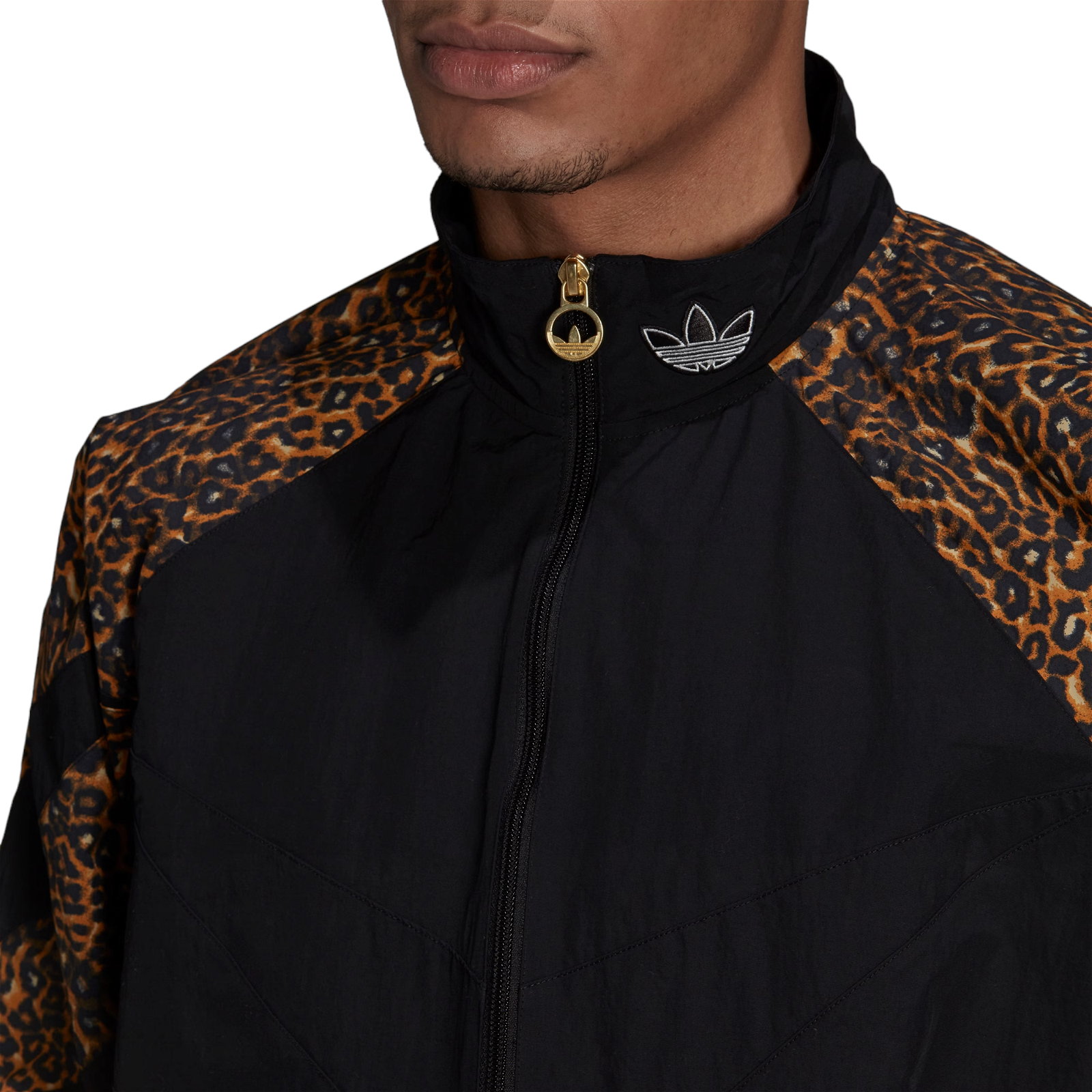 adidas Originals SPRT Animal Print Shark Woven Track Jacket - Black - ViaductClothing - -