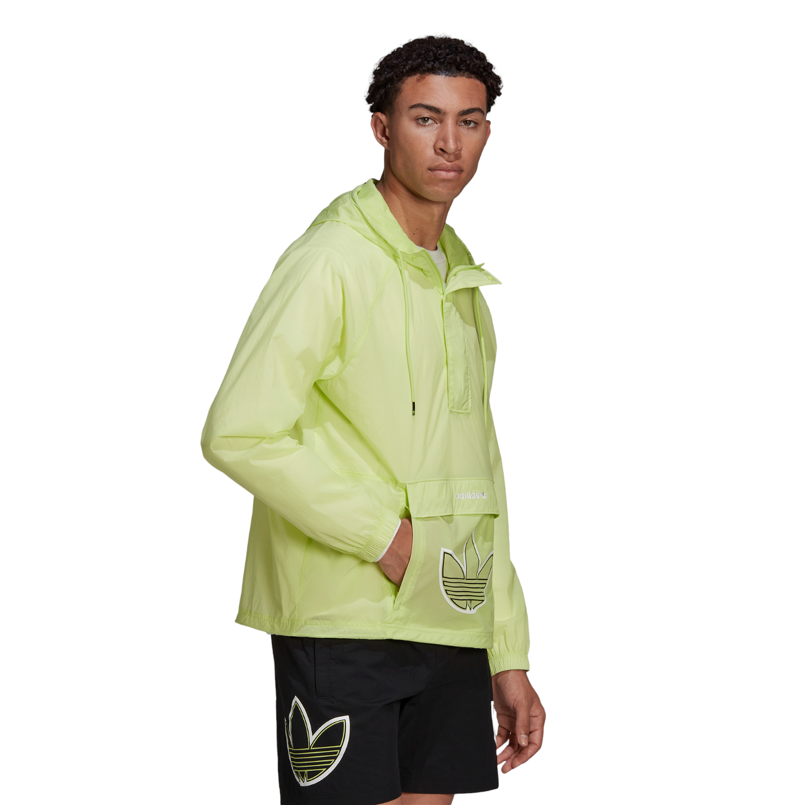 adidas Originals SPRT Anorak Jacket - Pulse Lime - ViaductClothing -  -