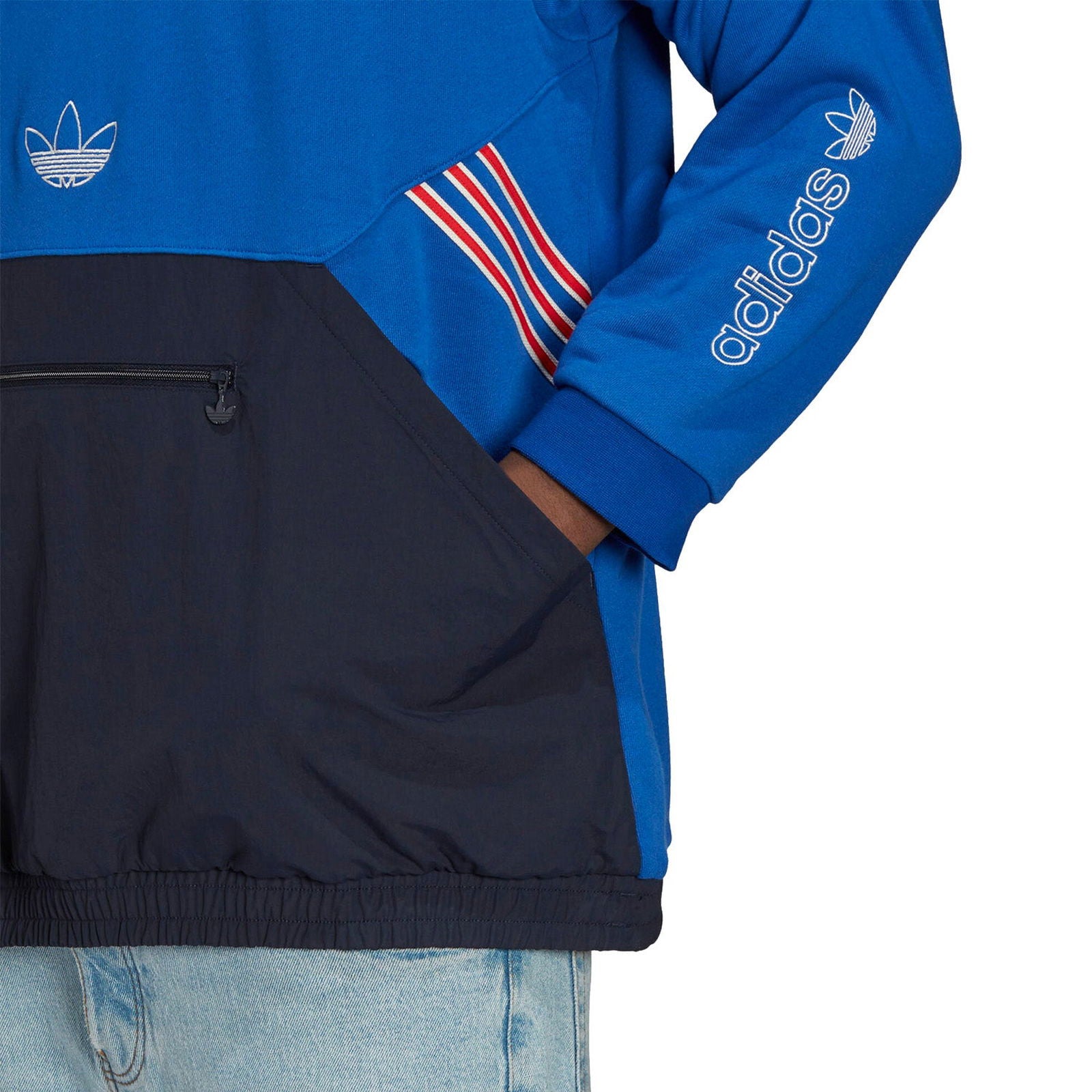 adidas Originals SPRT Archive Sweat Hoodie - Blue - ViaductClothing - -