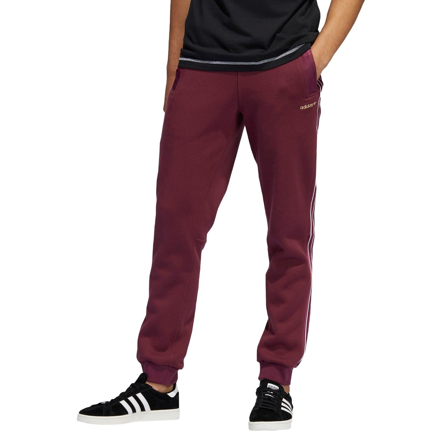 adidas Originals SPRT Shadow 3-Stripes Joggers - Burgundy - ViaductClothing - -