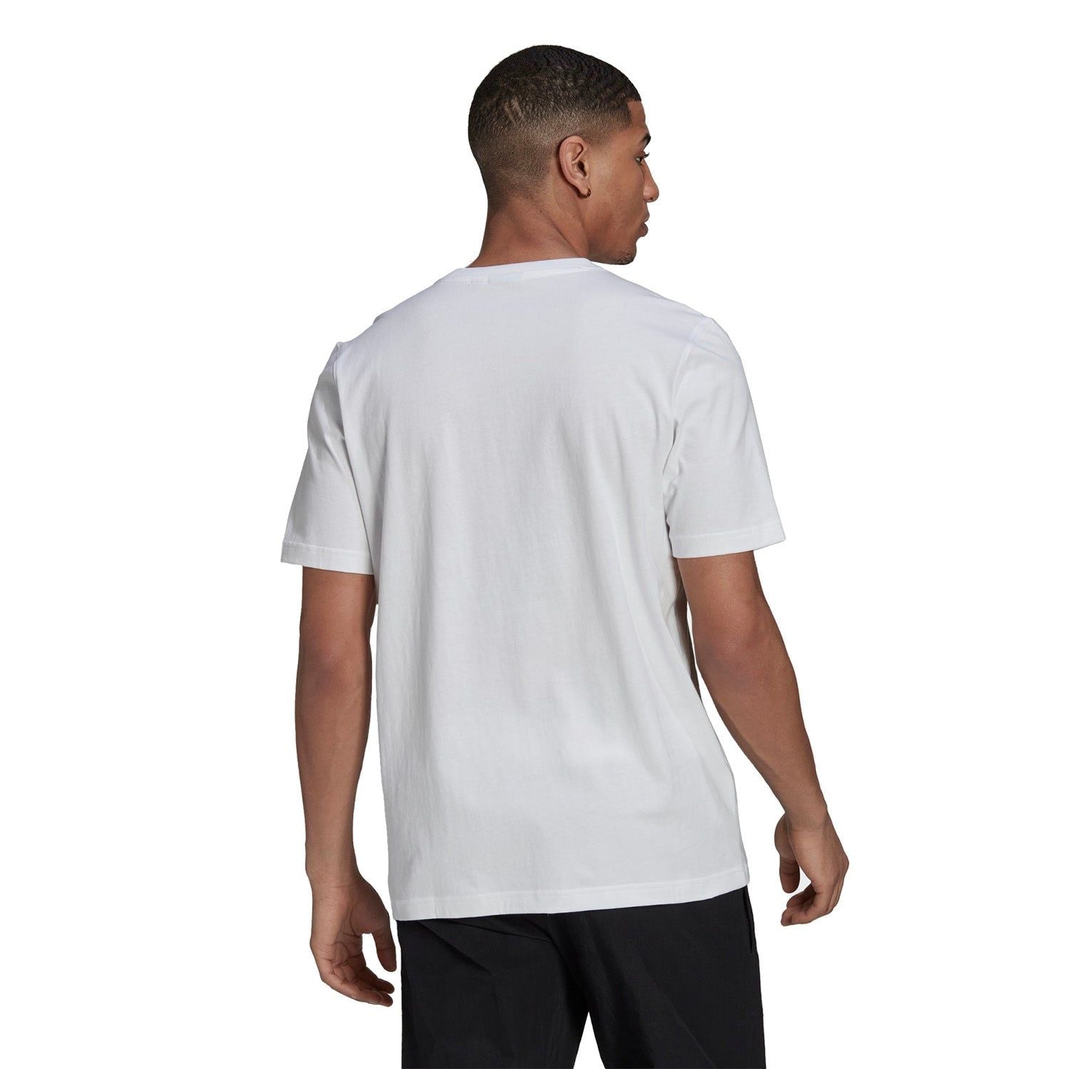 adidas Originals SPRT Trefoil Animal Print Tee - White - ViaductClothing - -