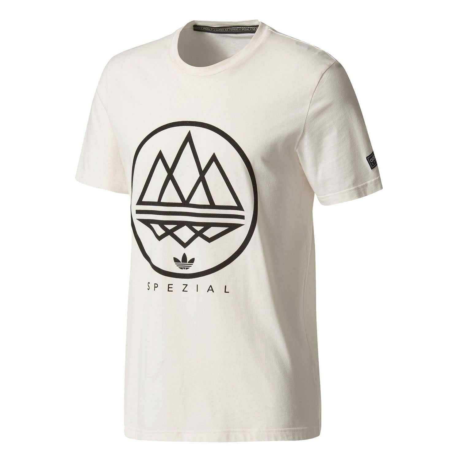 adidas Originals SPZL MOD Trefoil Tee - Chalk White & Punjab - ViaductClothing - -