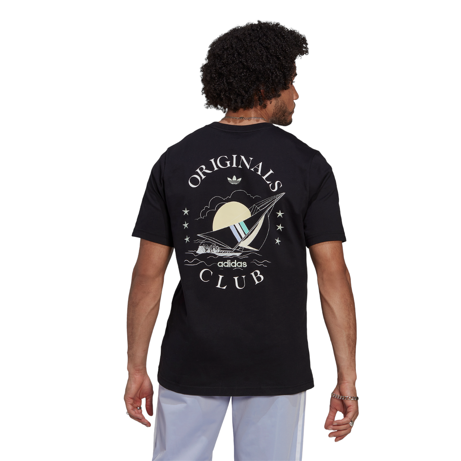 adidas Originals Sailing Resort Graphic T-shirt - Black - ViaductClothing - -