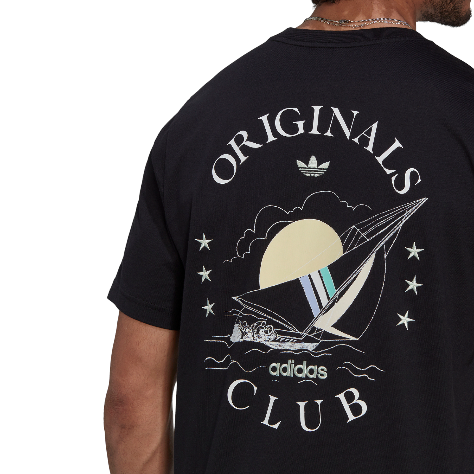 adidas Originals Sailing Resort Graphic T-shirt - Black - ViaductClothing - -