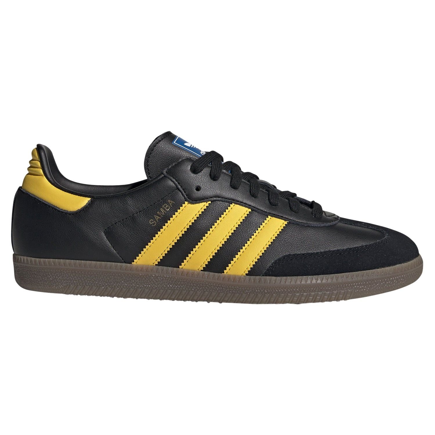 adidas Originals Samba OG Shoes - Black & Yellow - ViaductClothing - -