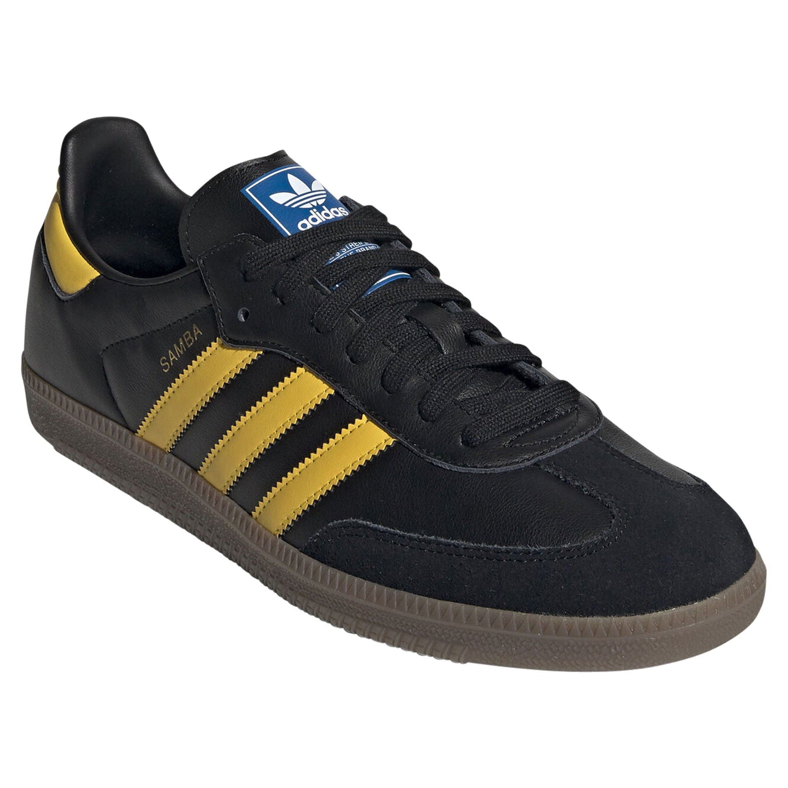 adidas Originals Samba OG Shoes - Black & Yellow - ViaductClothing - -