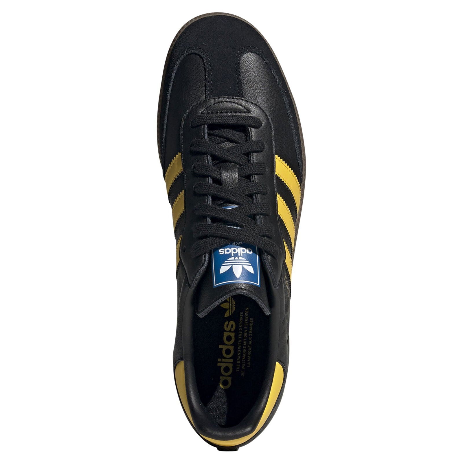 adidas Originals Samba OG Shoes - Black & Yellow - ViaductClothing - -