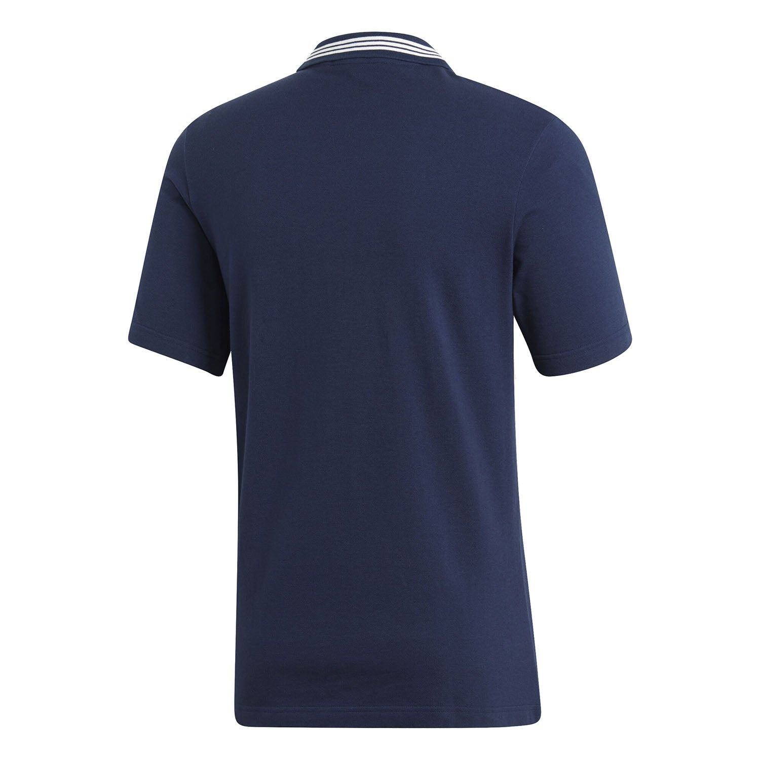 adidas Originals Samstag Colorblock Polo Shirt - Navy - ViaductClothing - -