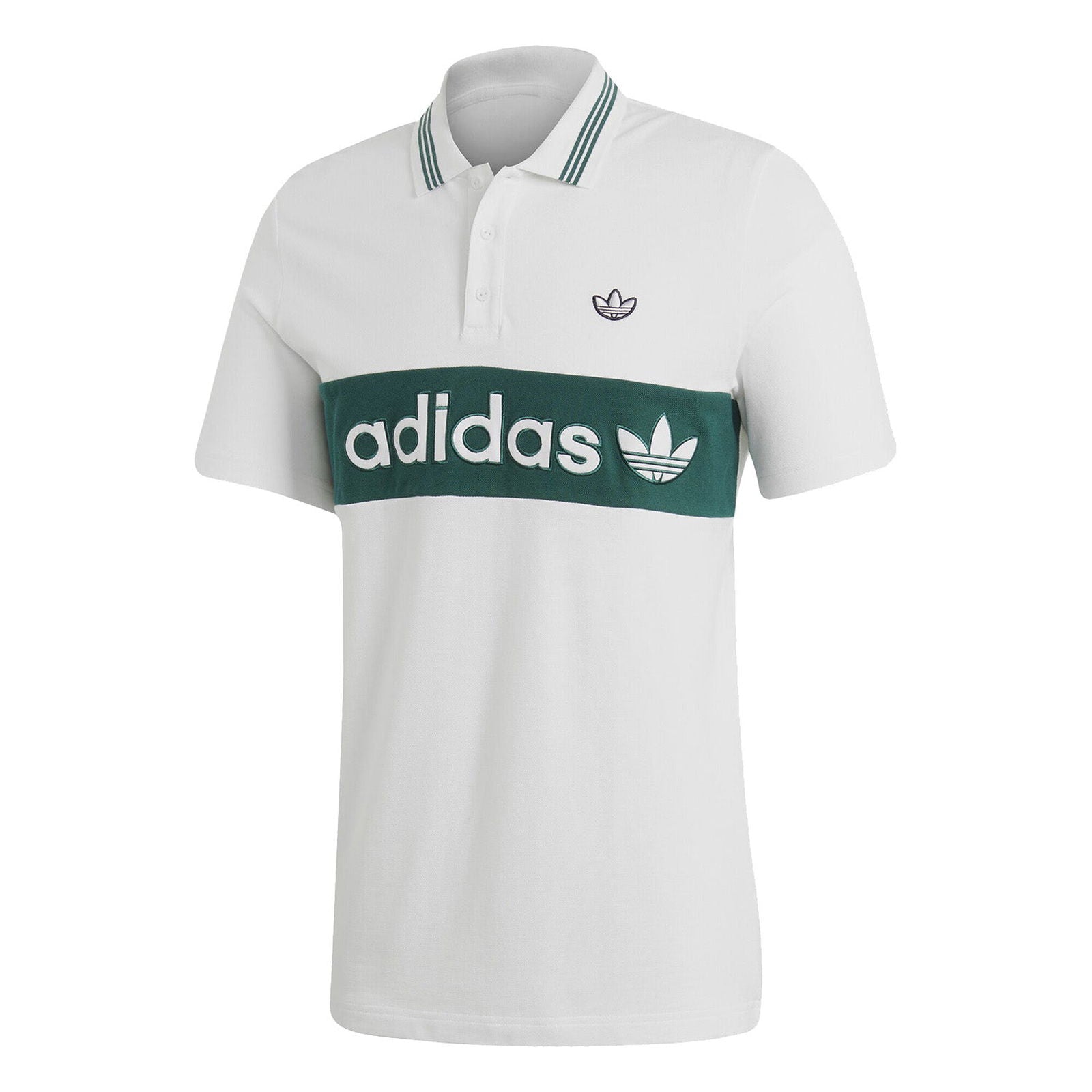 adidas Originals Samstag Colorblock Polo Shirt White