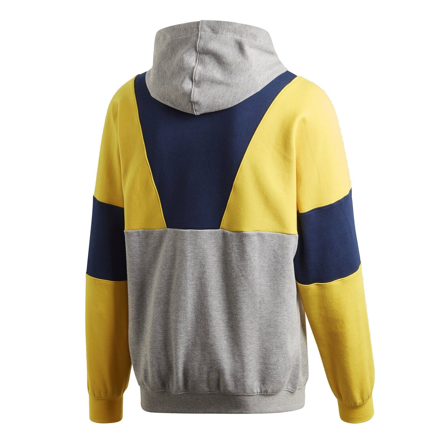 adidas Originals Samstag Panel Hoodie - Yellow & Grey - ViaductClothing - -