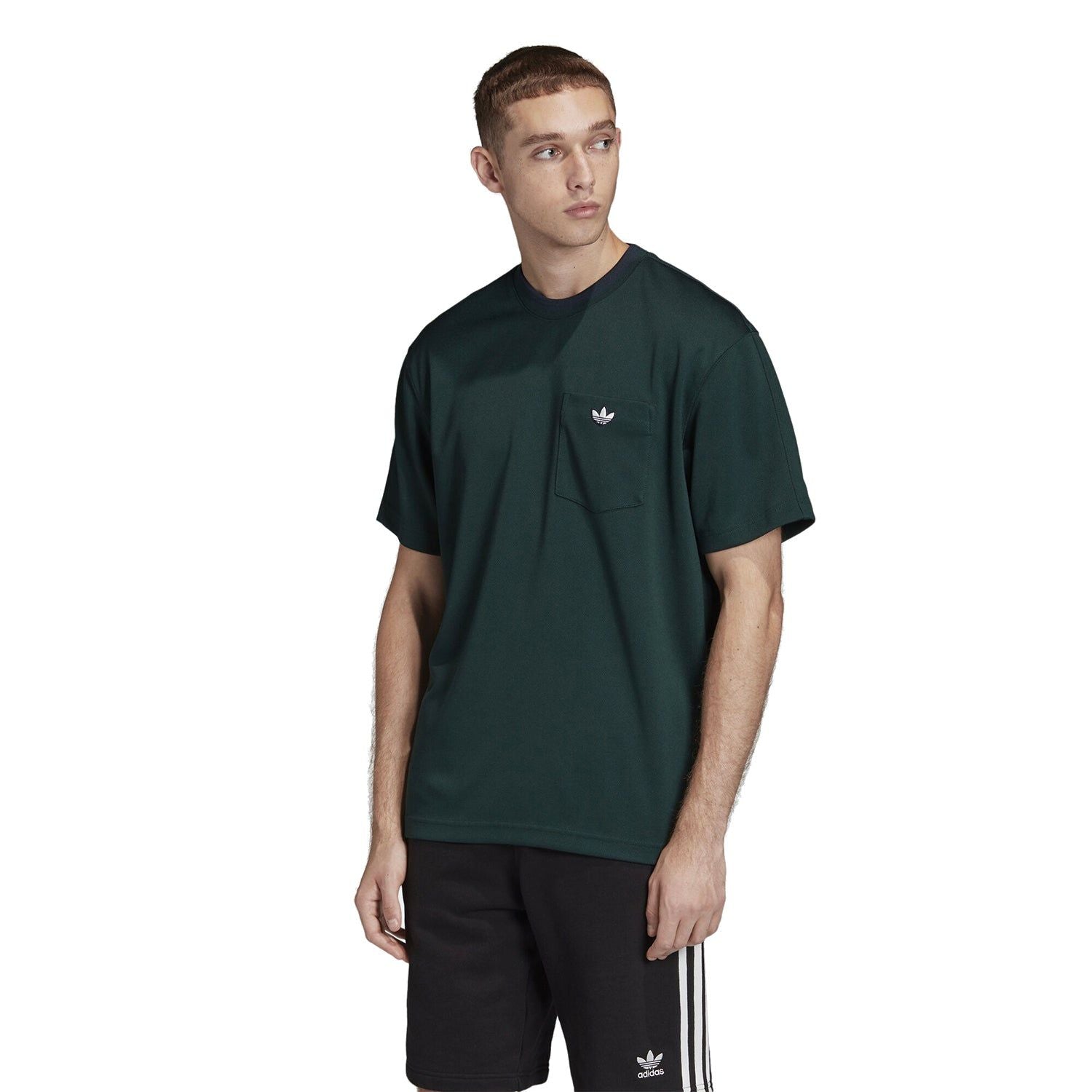 adidas Originals Samstag Pocket Tee - Green Night - ViaductClothing - -