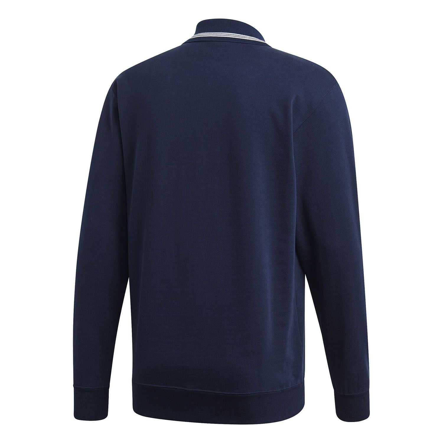 adidas Originals Samstag Polo Sweatshirt - Navy - ViaductClothing - -