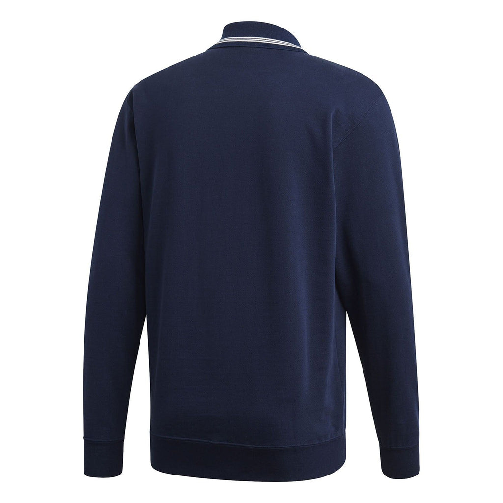 adidas Originals Samstag Polo Sweatshirt Navy ViaductClothing