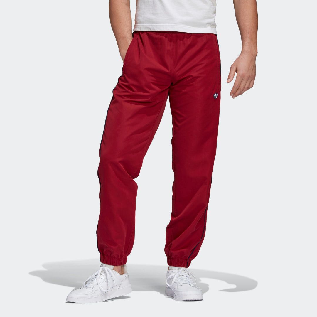 adidas Originals Samstag Track Pants - Burgundy - ViaductClothing - -