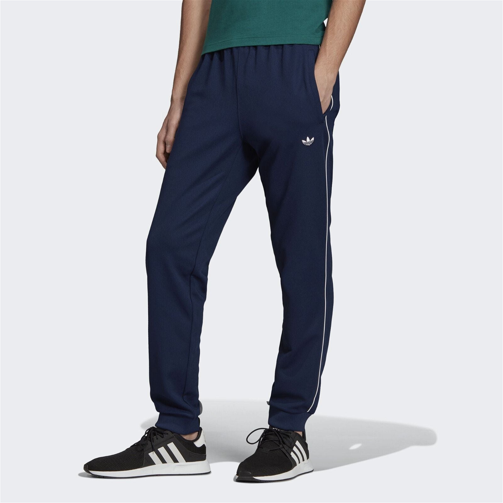 adidas Originals Samstag Track Pants - Navy - ViaductClothing - -