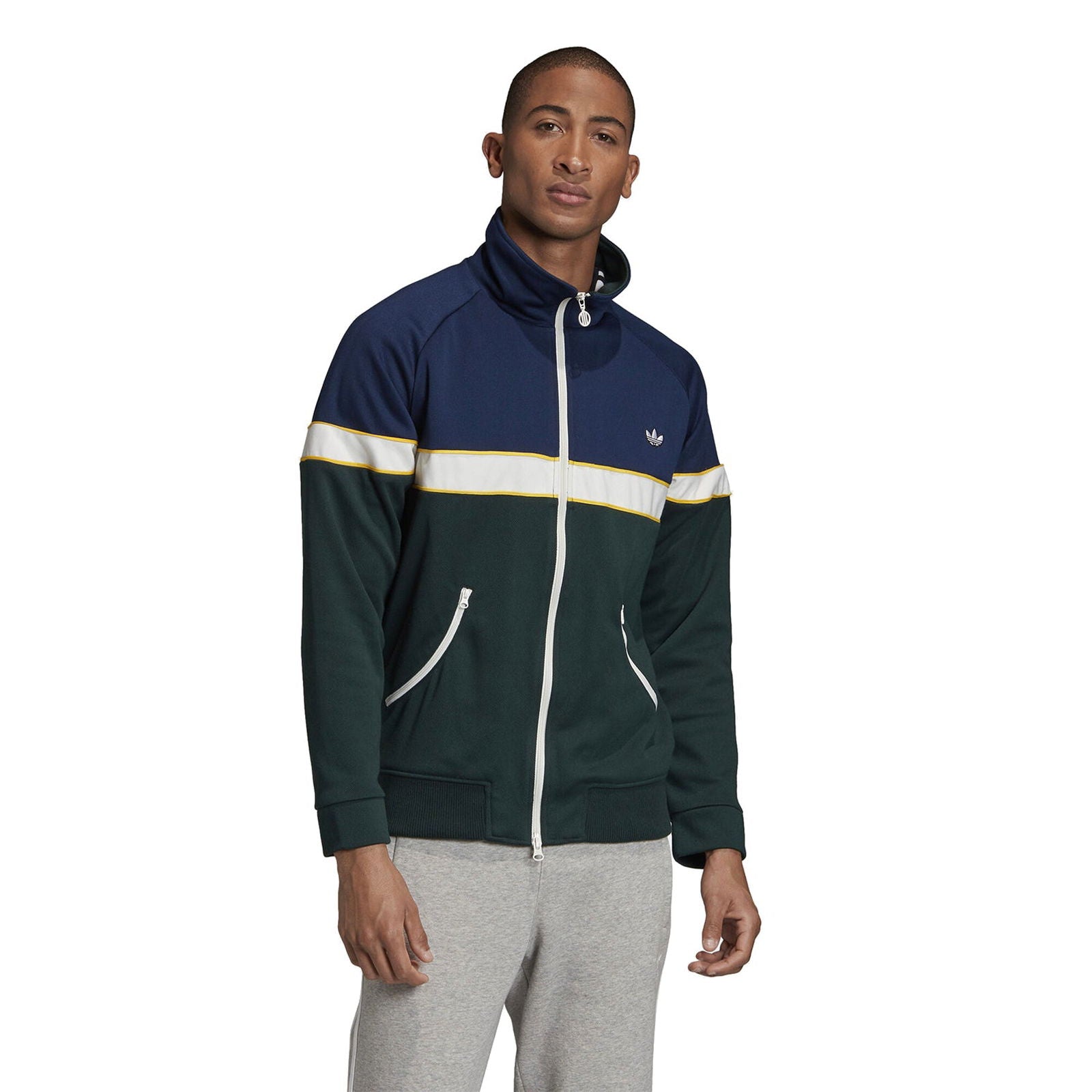 adidas Originals Samstag Track Top - Green, Night & Indigo - ViaductClothing - -