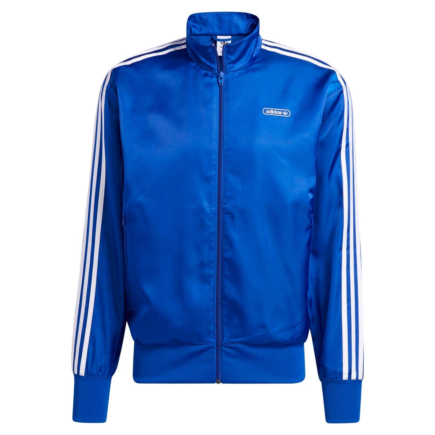 adidas Originals Satin Firebird Track Jacket - Blue - ViaductClothing - -