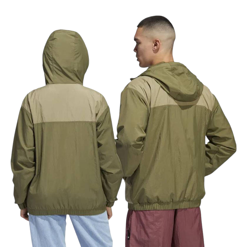 adidas Originals Skateboarding Anorak Windbreaker Jacket - Green - ViaductClothing - -