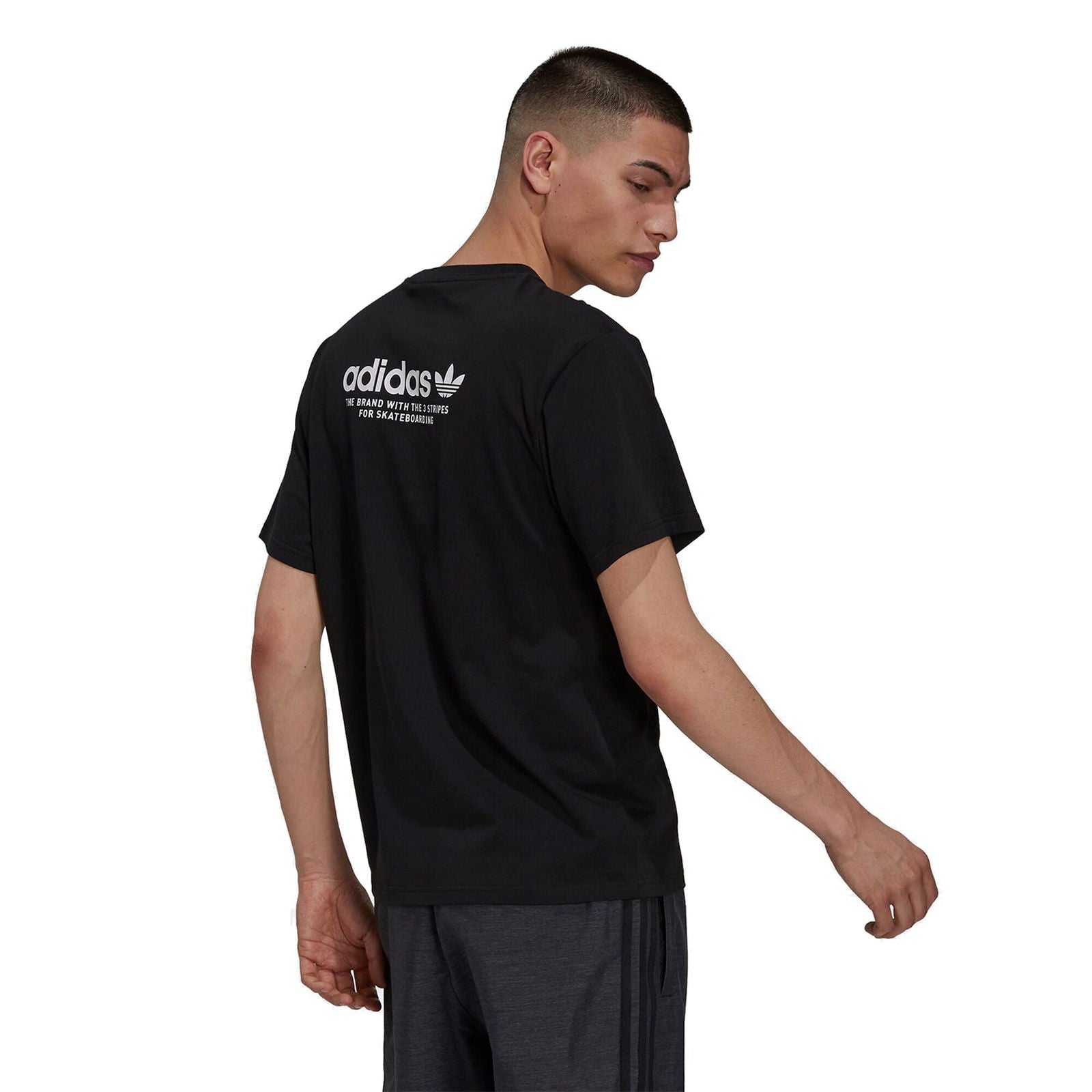 adidas Originals Skateboarding Gender Neutral 4.0 Logo T-Shirt - Black - ViaductClothing - -