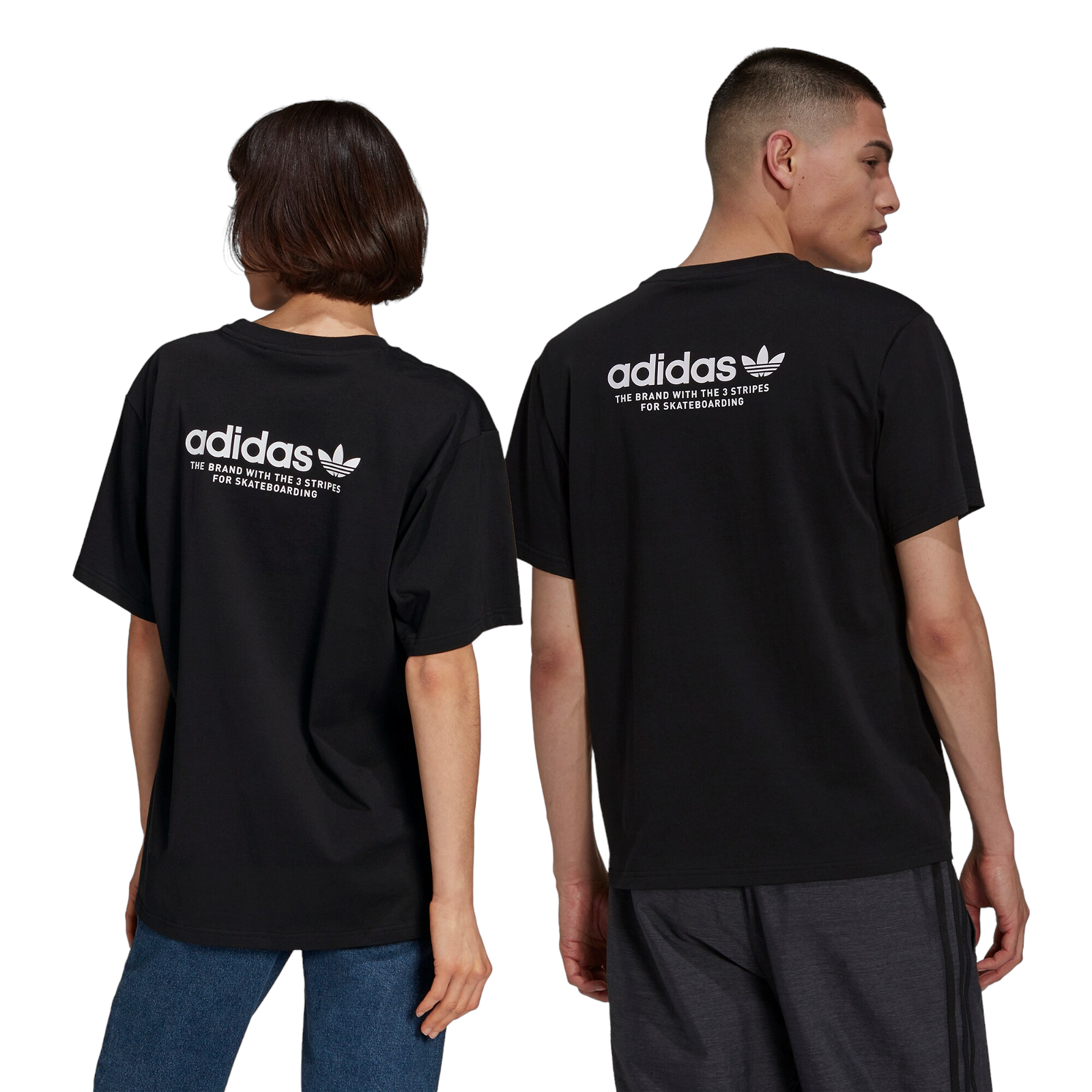 adidas Originals Skateboarding Gender Neutral 4.0 Logo T-Shirt - Black - ViaductClothing - -