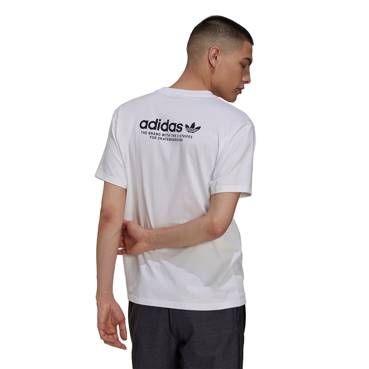 adidas Originals Skateboarding Gender Neutral 4.0 Logo Tee - White - ViaductClothing - -