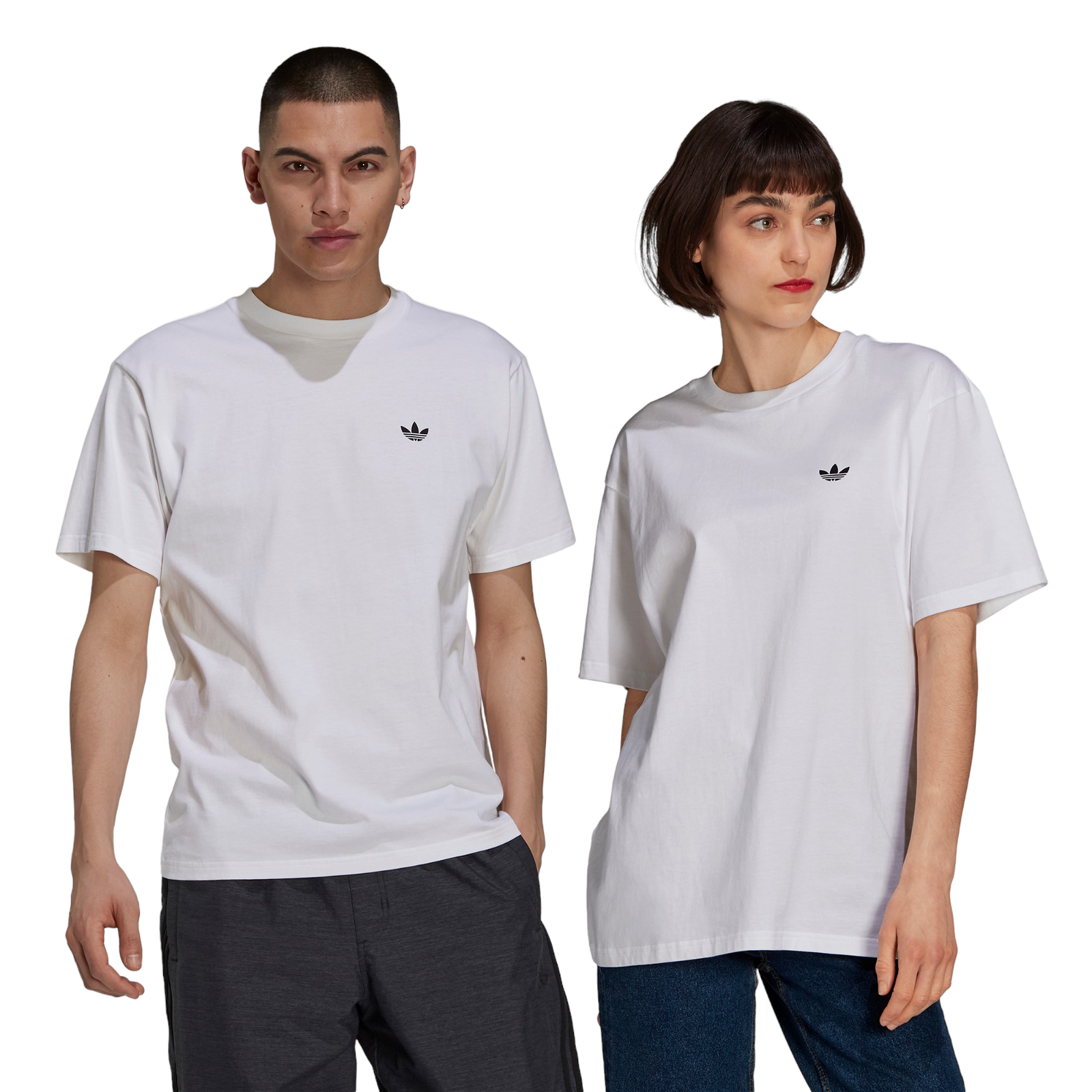 adidas Originals Skateboarding Gender Neutral 4.0 Logo Tee - White - ViaductClothing - -