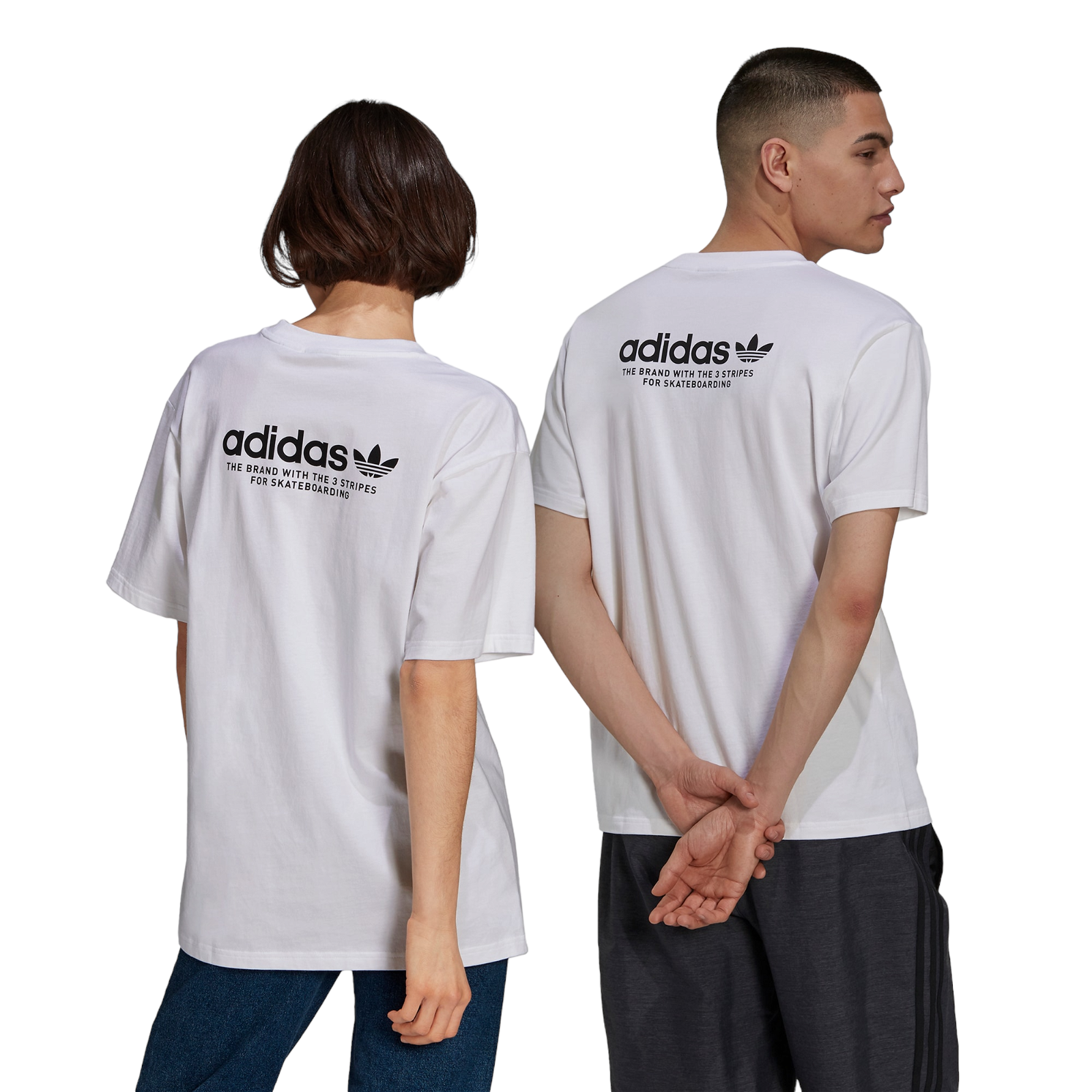 adidas Originals Skateboarding Gender Neutral 4.0 Logo Tee - White - ViaductClothing - -