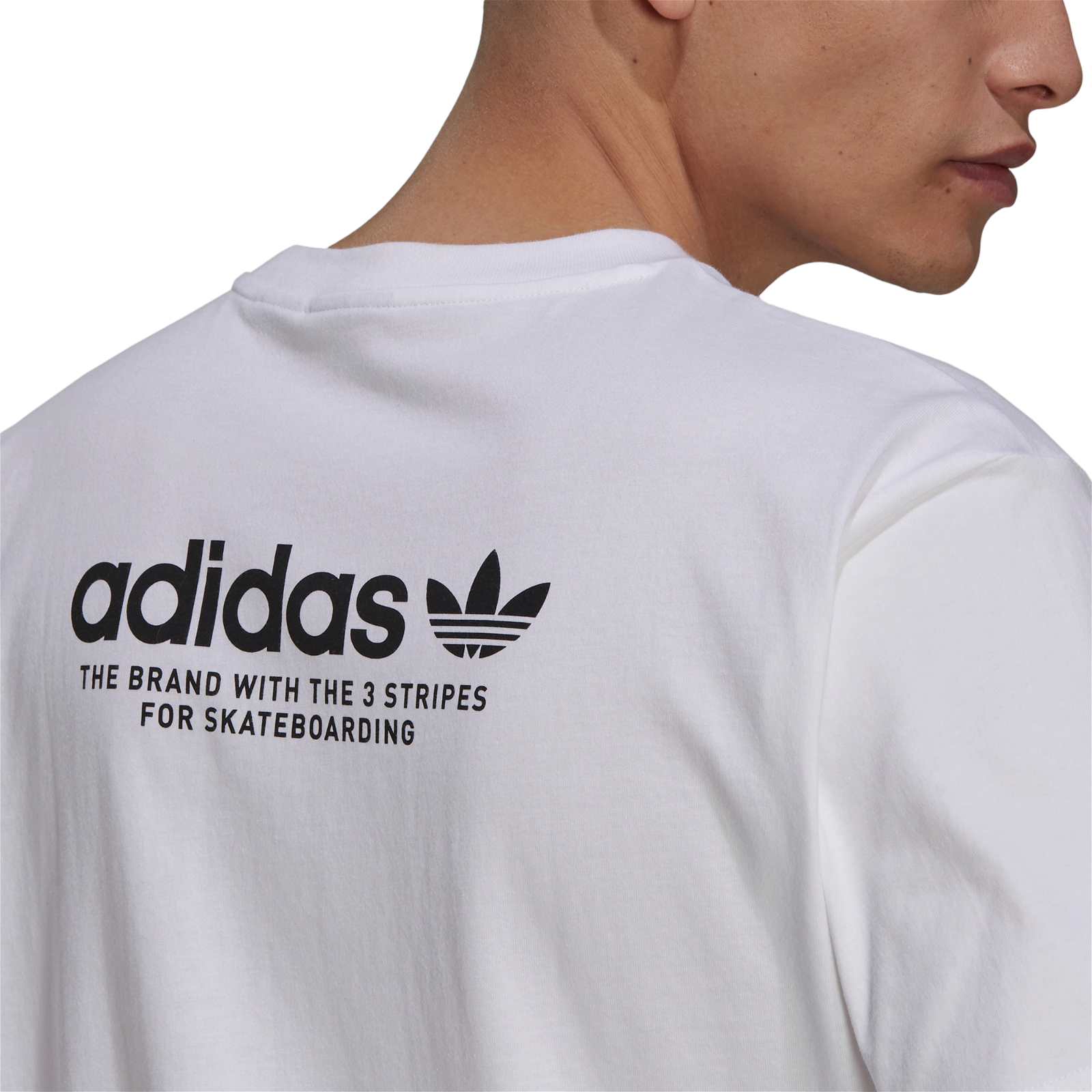 adidas Originals Skateboarding Gender Neutral 4.0 Logo Tee - White - ViaductClothing - -
