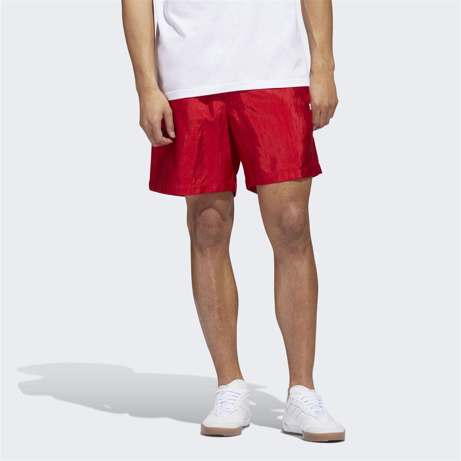 adidas Originals Skateboarding Shorts Satin - Red - ViaductClothing - -