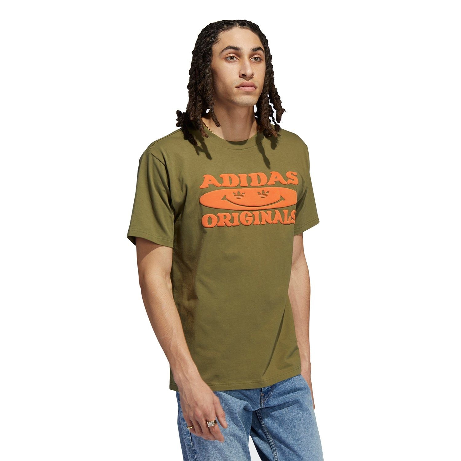 adidas Originals Smile Tee - Green - ViaductClothing - -