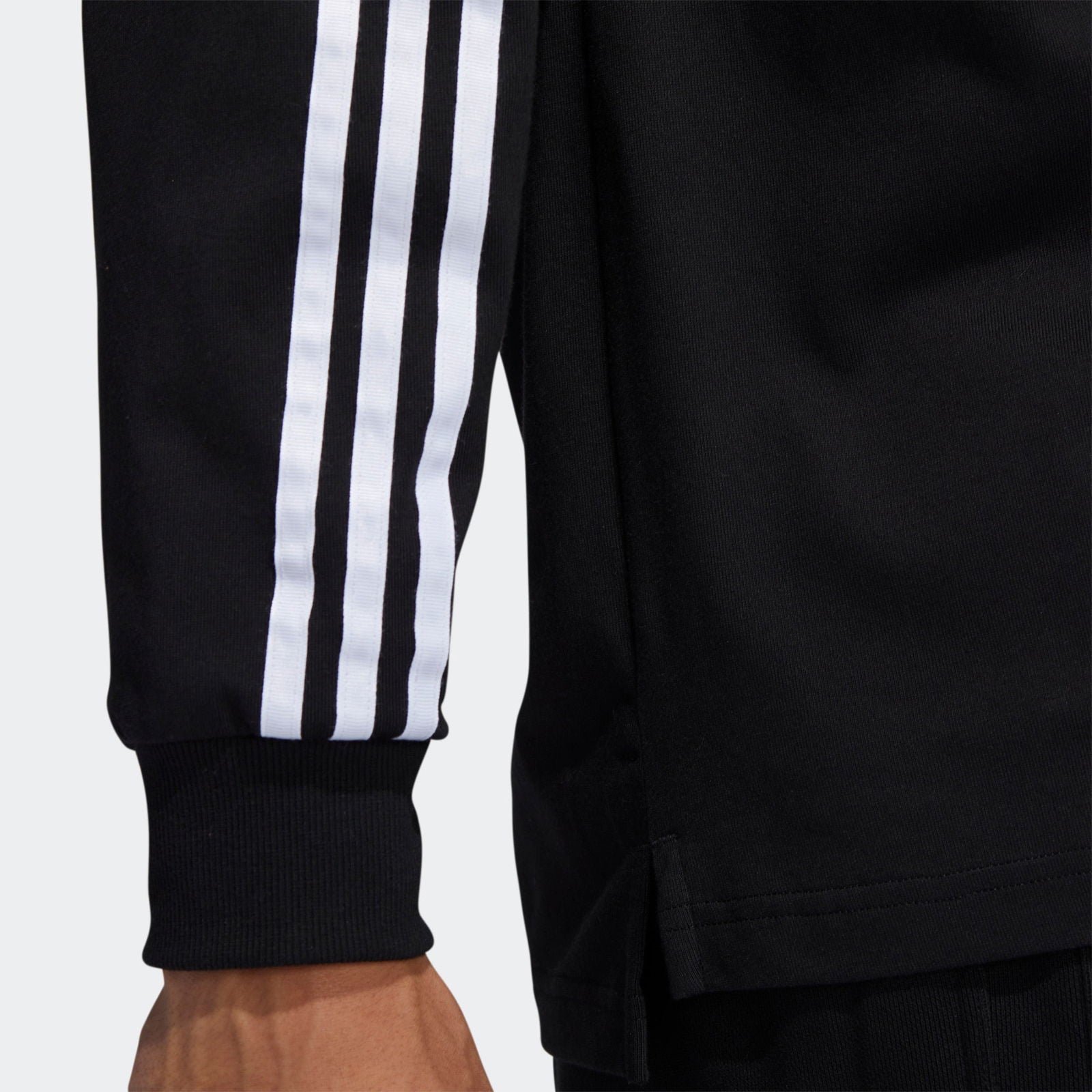 adidas Originals Solid Rugby Jersey - Black - ViaductClothing - -
