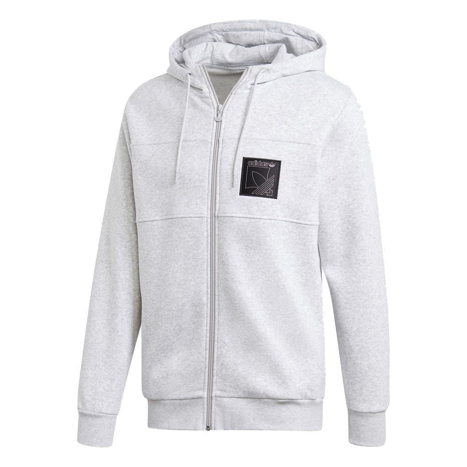 adidas Originals Sport Icon Full-Zip Hoodie - Grey - ViaductClothing - -