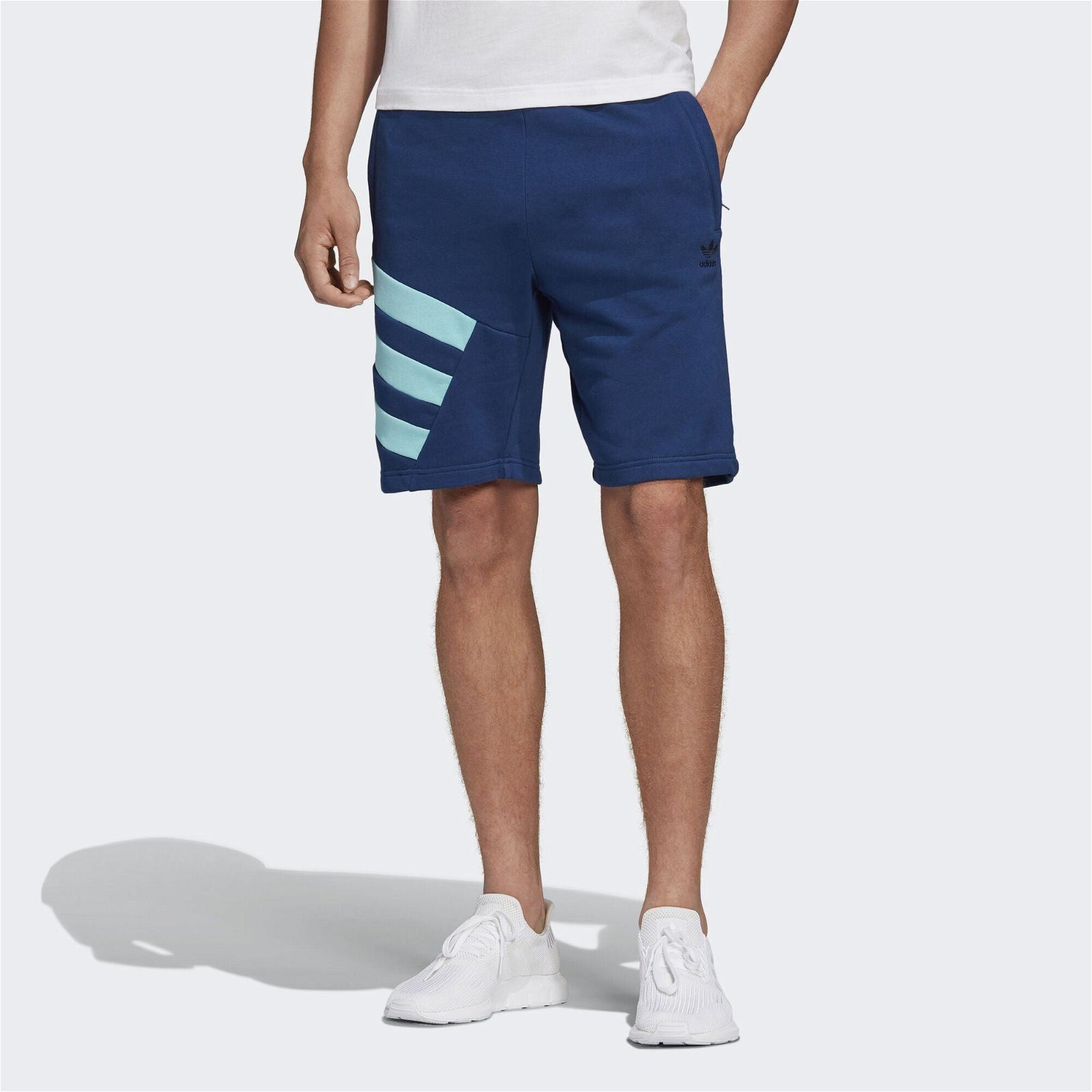adidas Originals Sportive Nineties Shorts - Mystery Blue - ViaductClothing - -