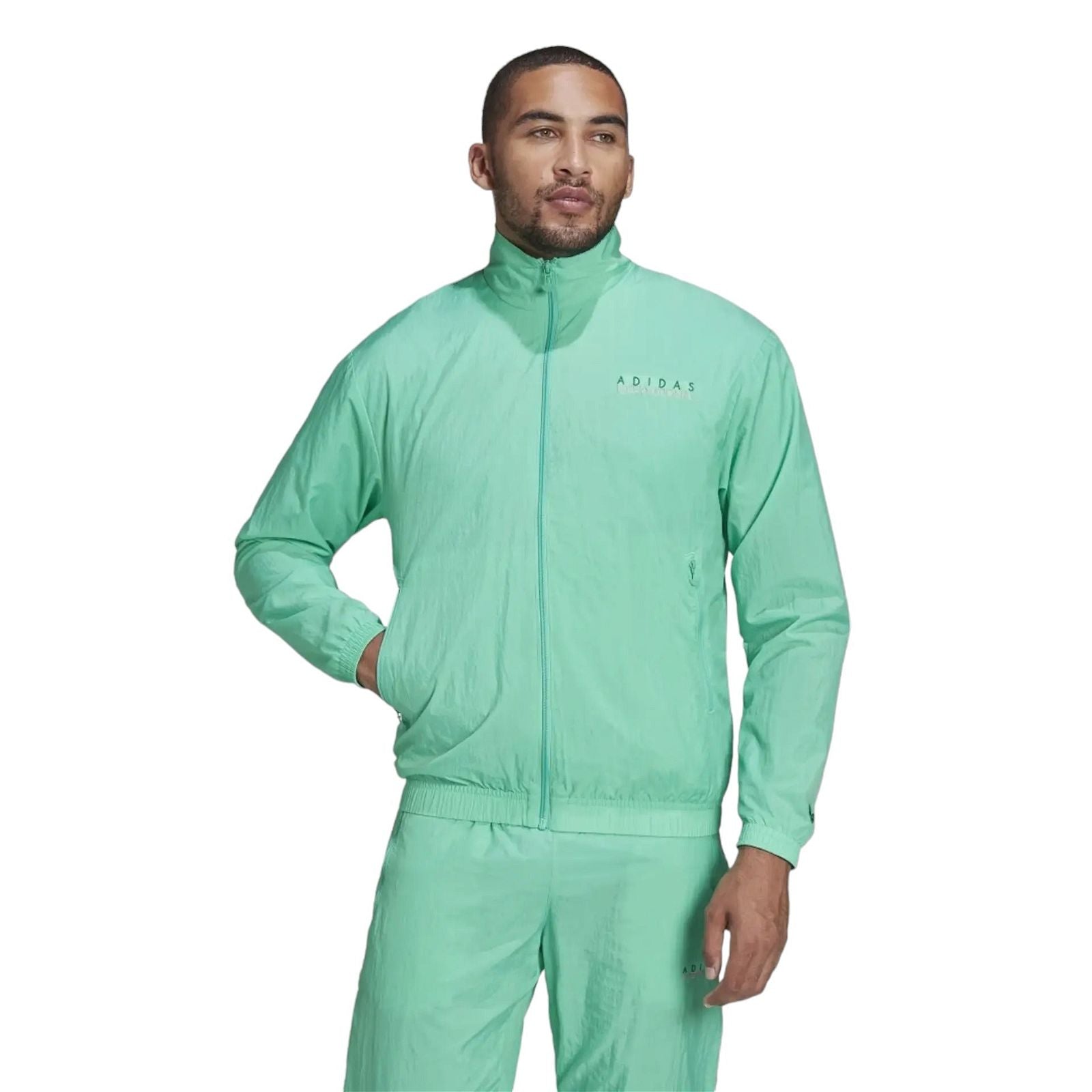 adidas Originals Sports Club Track Top - Hi-Res Green - ViaductClothing - -