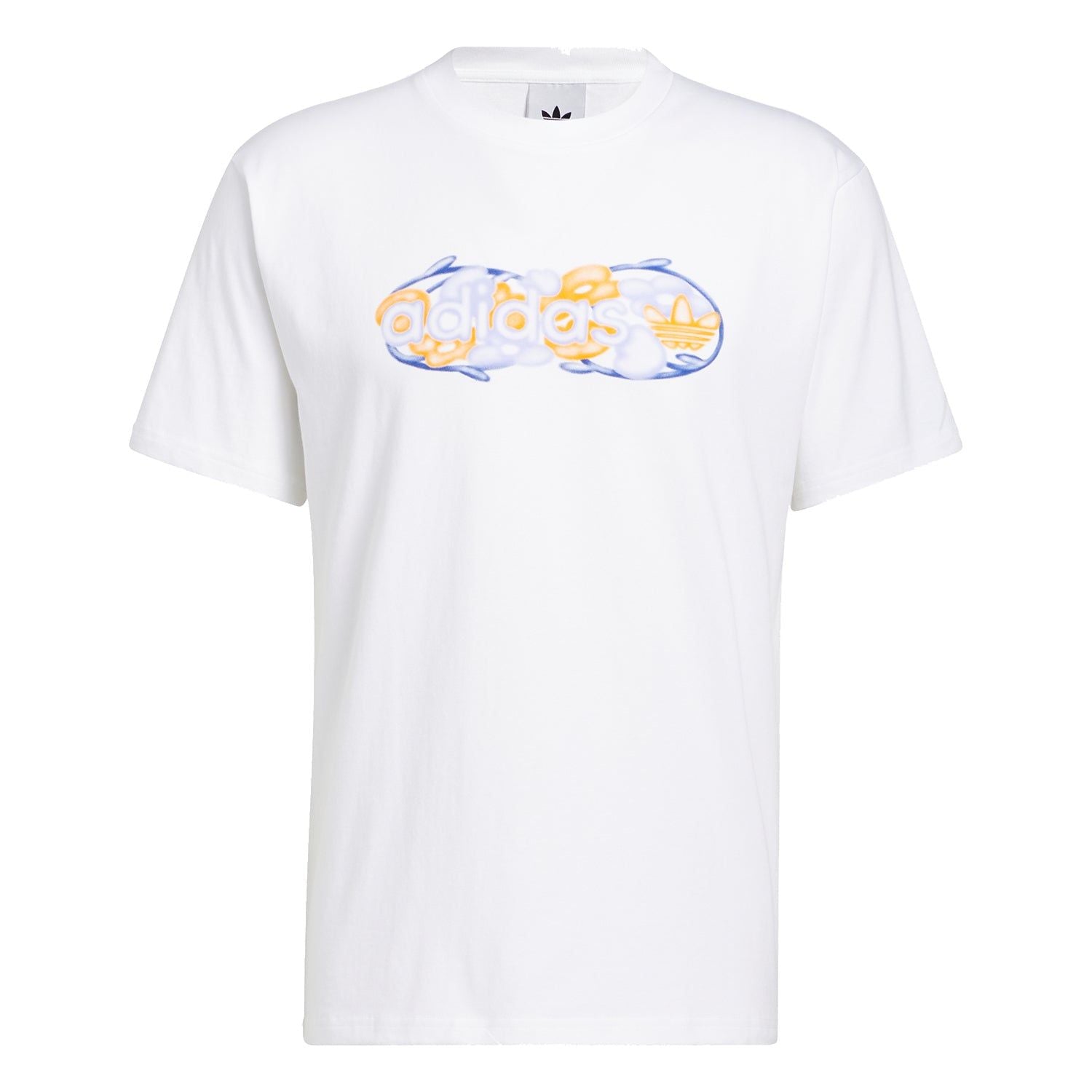 adidas Originals Sprt Floral Linear Graphics T-Shirt - White - ViaductClothing - -