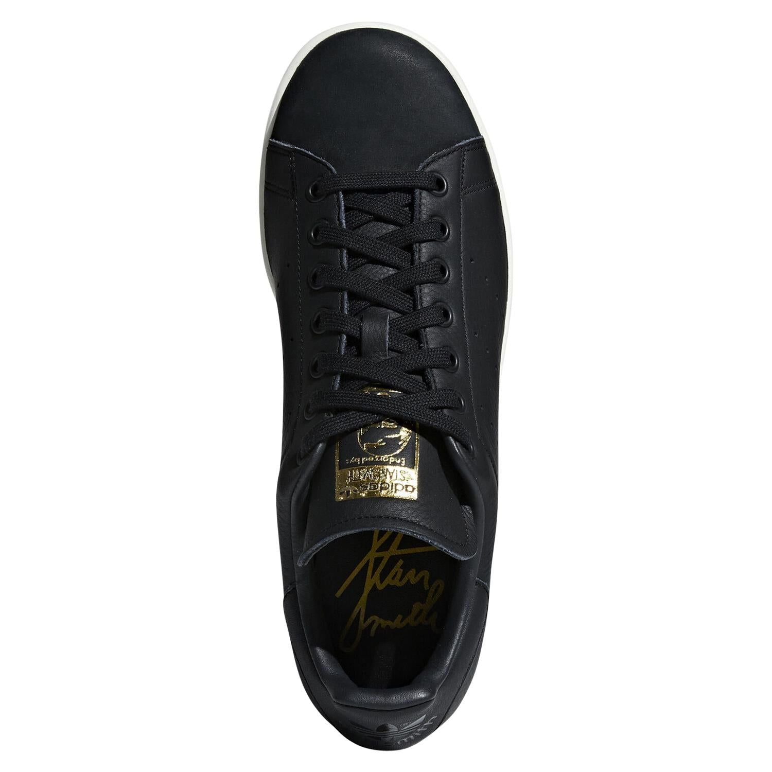adidas Originals Stan Smith Premium Trainers - Black - ViaductClothing - -