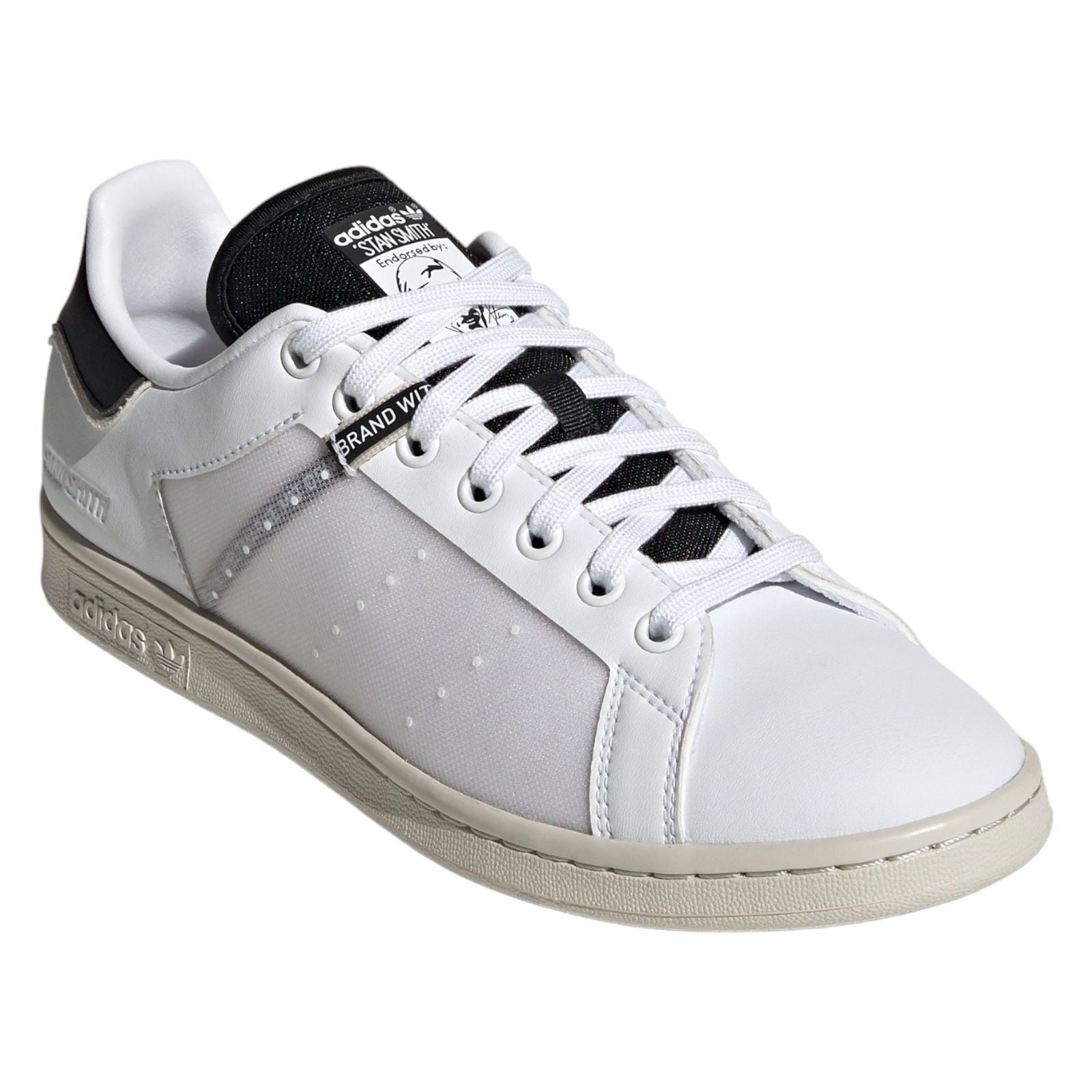 adidas Originals Stan Smith Shoes - White Black - ViaductClothing - -