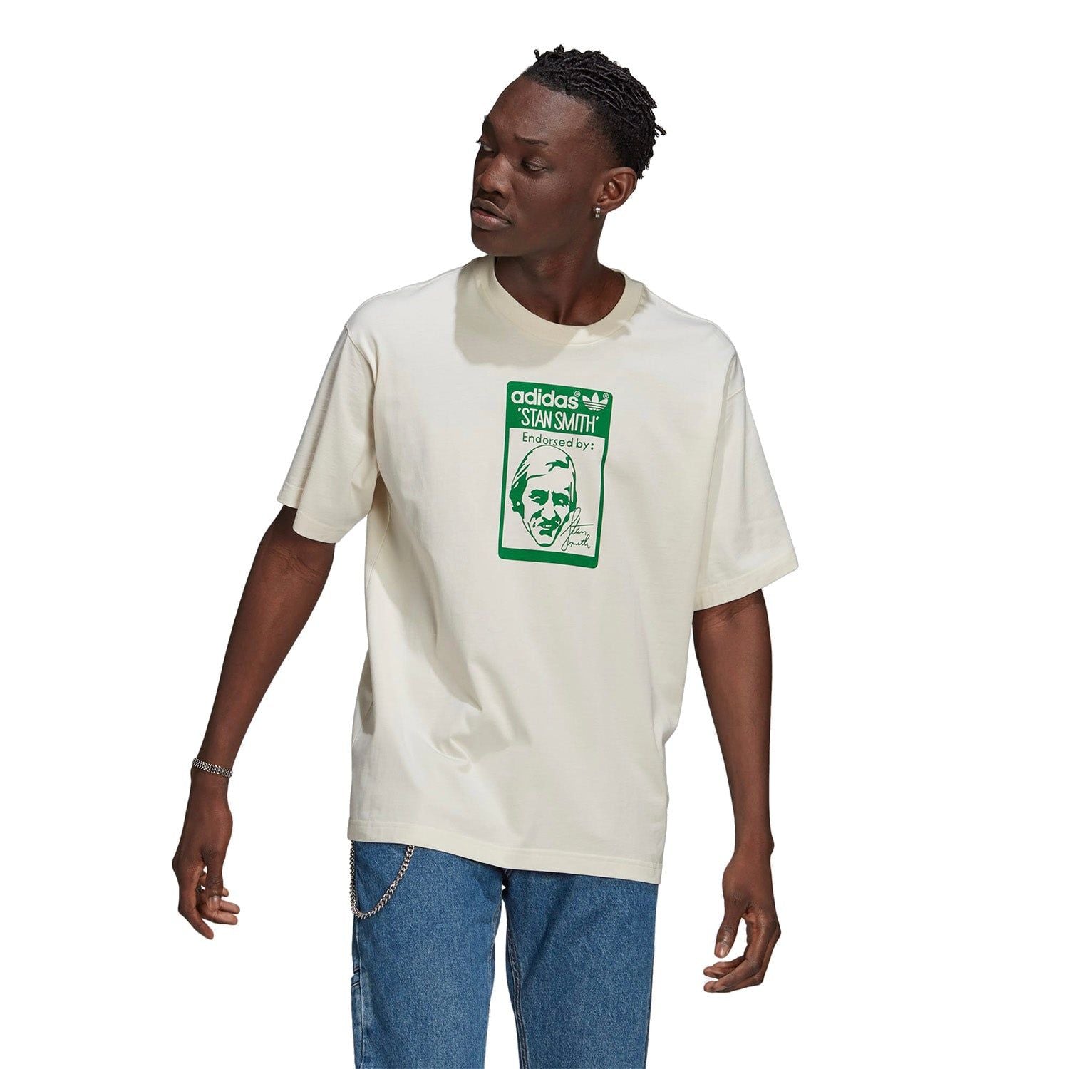 adidas Originals Stan Smith T-Shirt - White - ViaductClothing - -