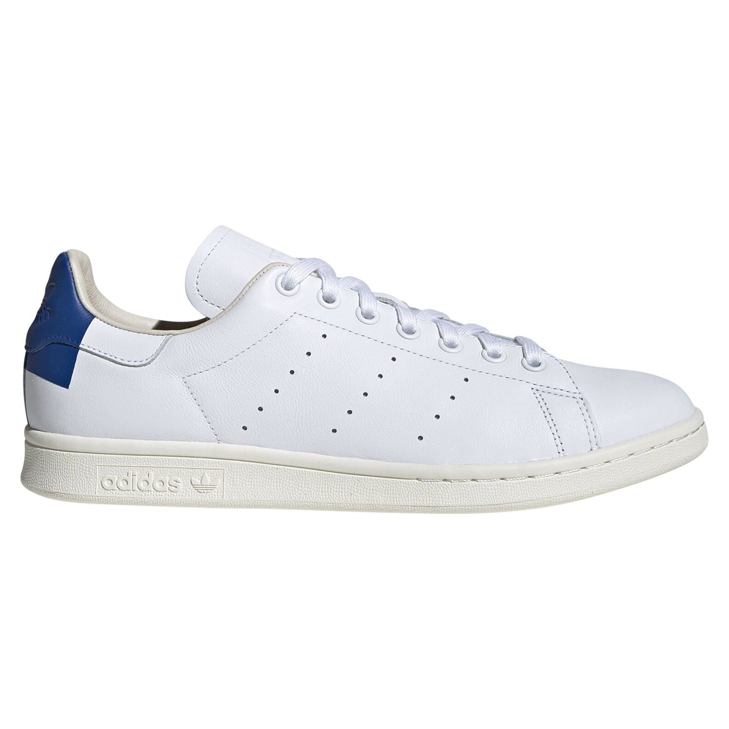 adidas Originals Stan Smith Trainers - Cloud White & Blue - ViaductClothing - -