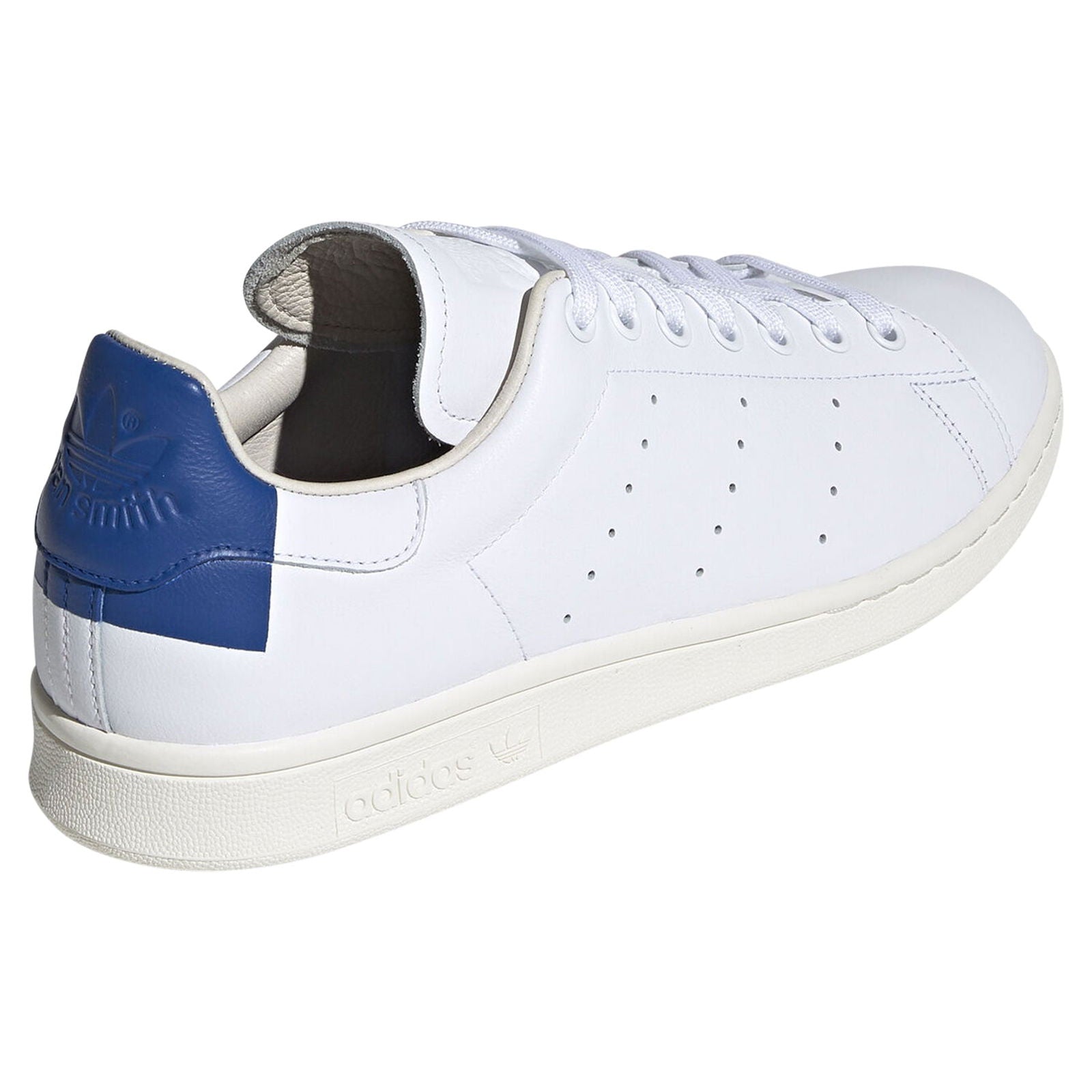 adidas Originals Stan Smith Trainers - Cloud White & Blue - ViaductClothing - -