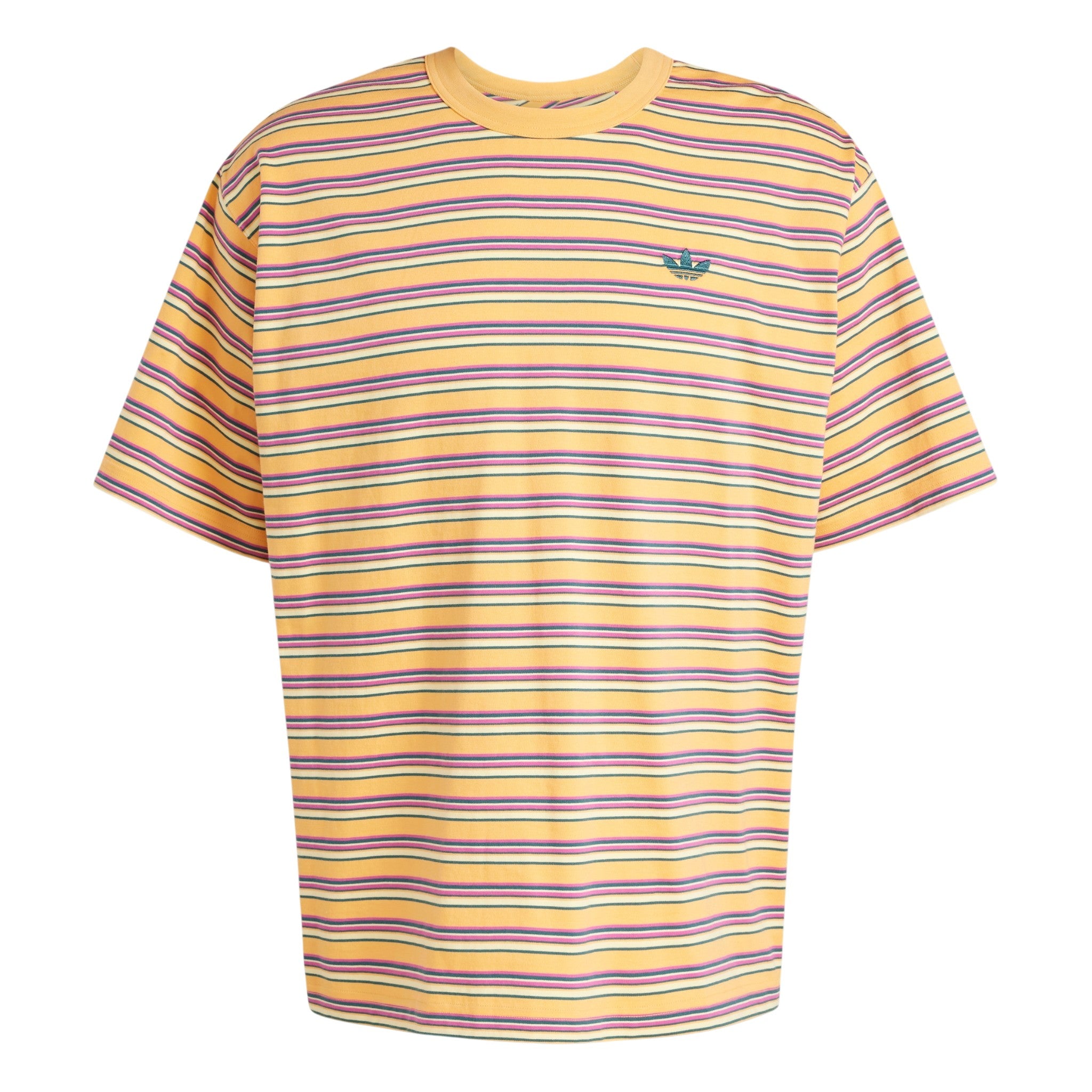 adidas Originals Stripe Crew Neck T-Shirt - Multicolor