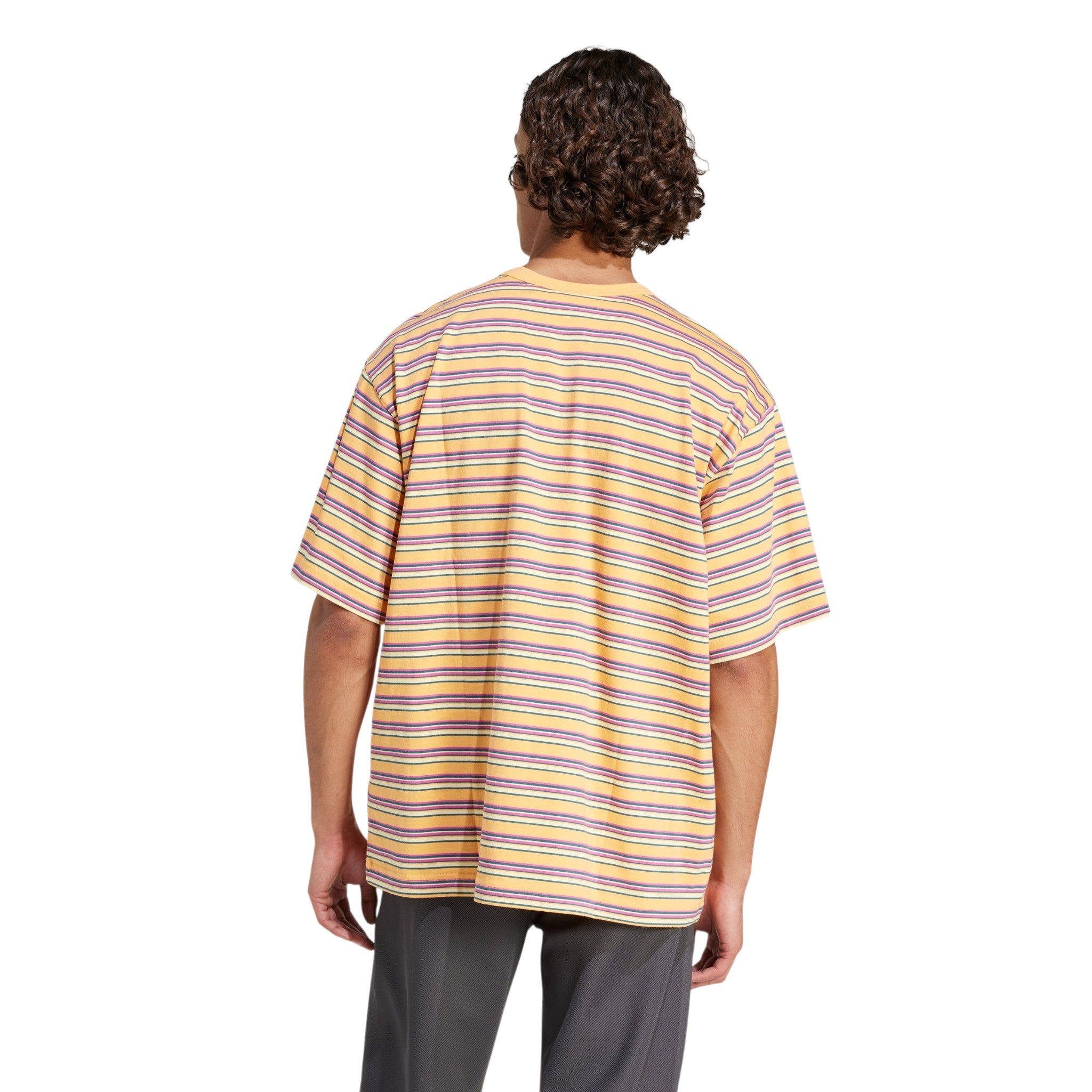 adidas Originals Stripe Crew Neck T-Shirt - Multicolor