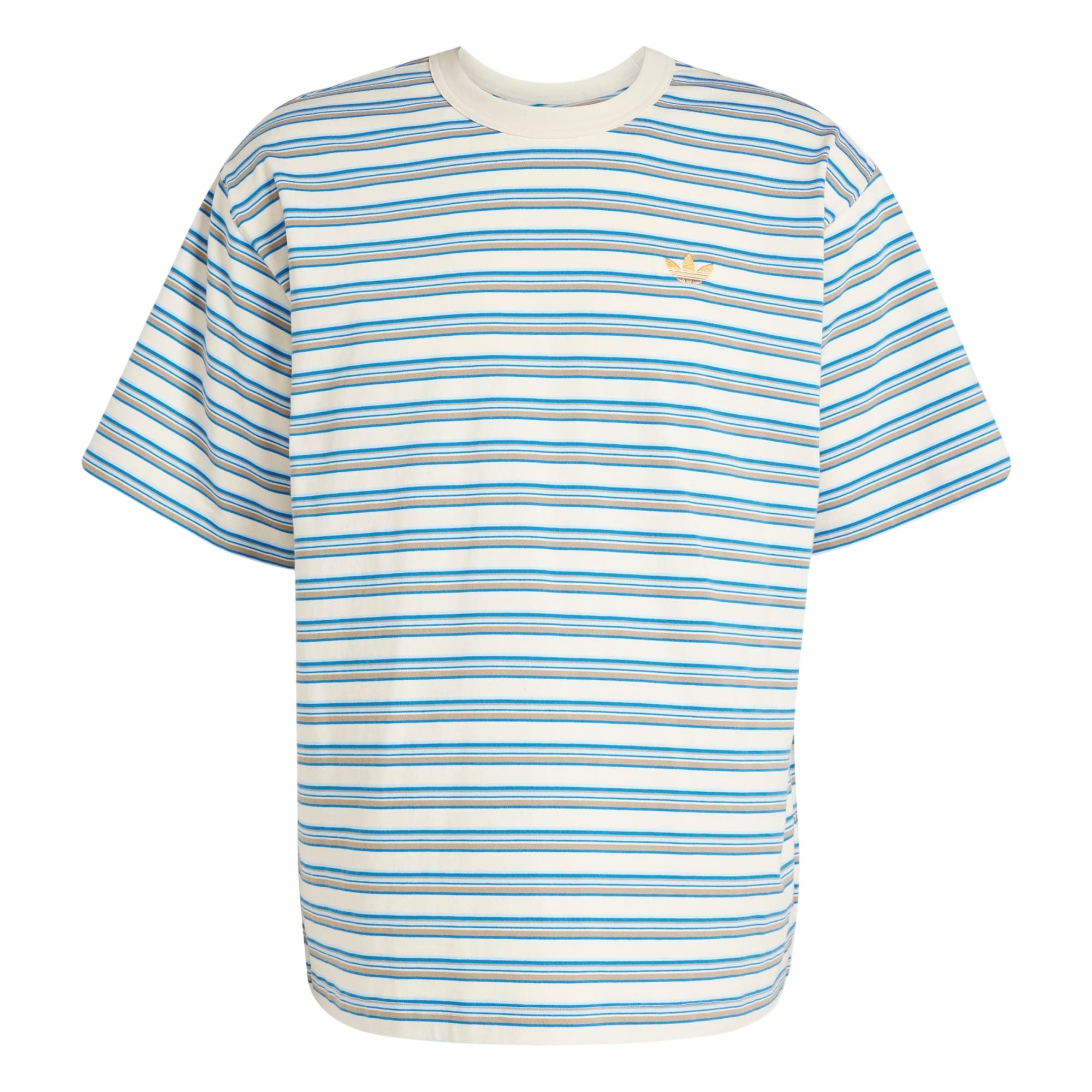 adidas Originals Striped Crew Neck T Shirt - Multicolor / Blanch Cargo
