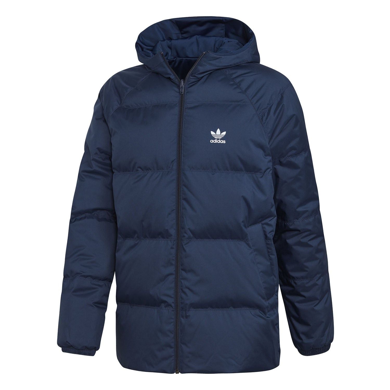 adidas Originals Superstar Retro Padded Hooded Jacket - Navy - ViaductClothing - -