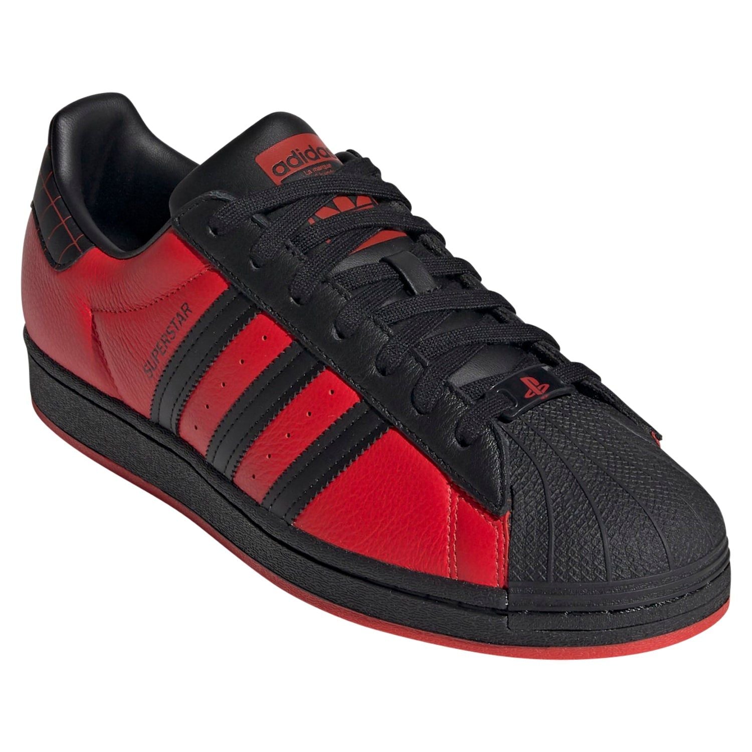 adidas Originals Superstar Spider-Man: Miles Morales Trainers - Red - ViaductClothing - -
