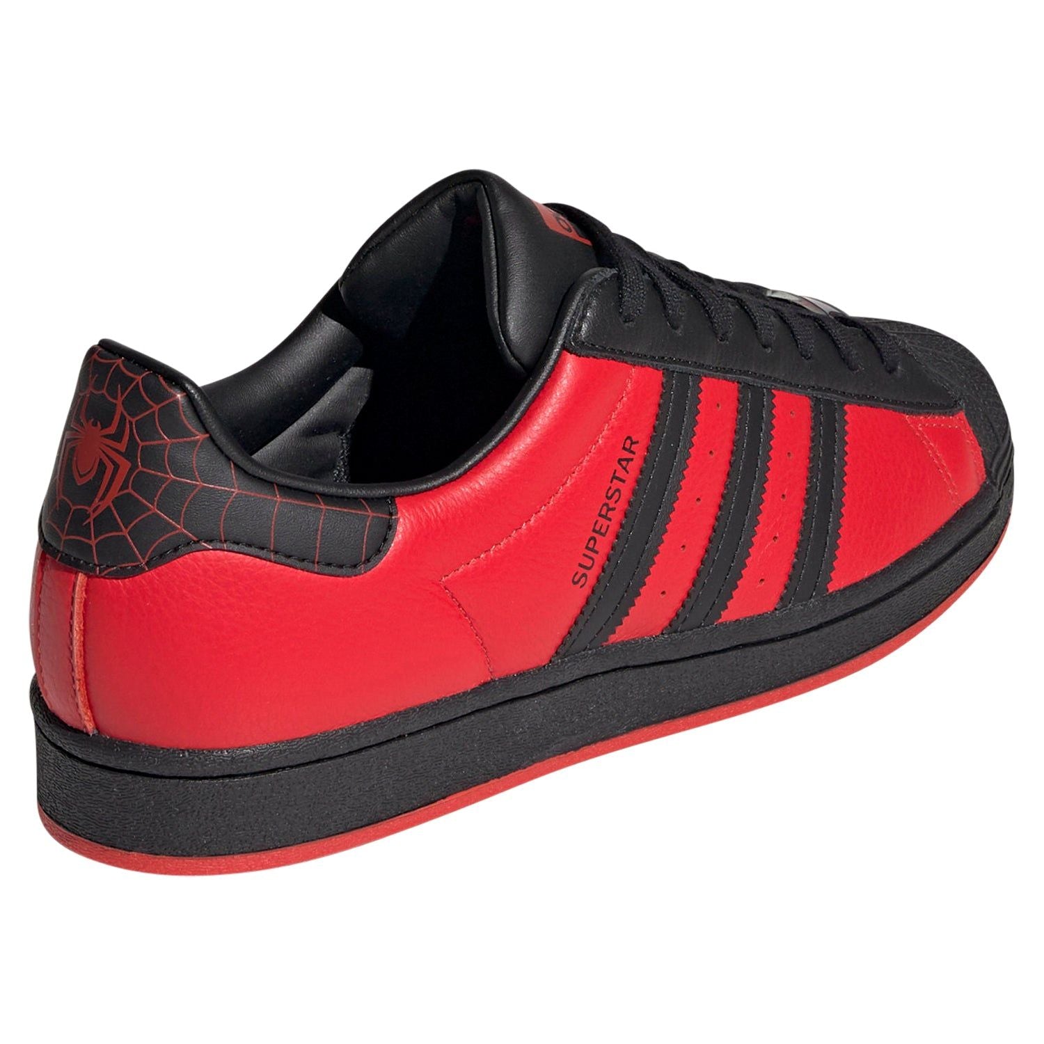 adidas Originals Superstar Spider-Man: Miles Morales Trainers - Red - ViaductClothing - -