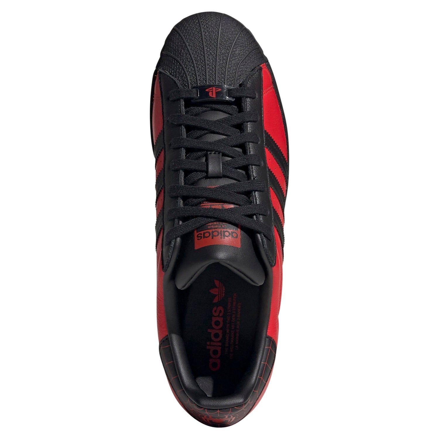 adidas Originals Superstar Spider-Man: Miles Morales Trainers - Red - ViaductClothing - -