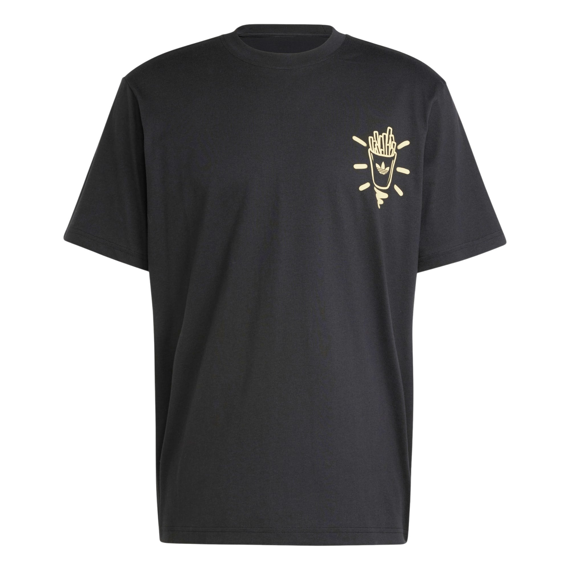 adidas Originals Burger & Fries Graphic T Shirt - Black