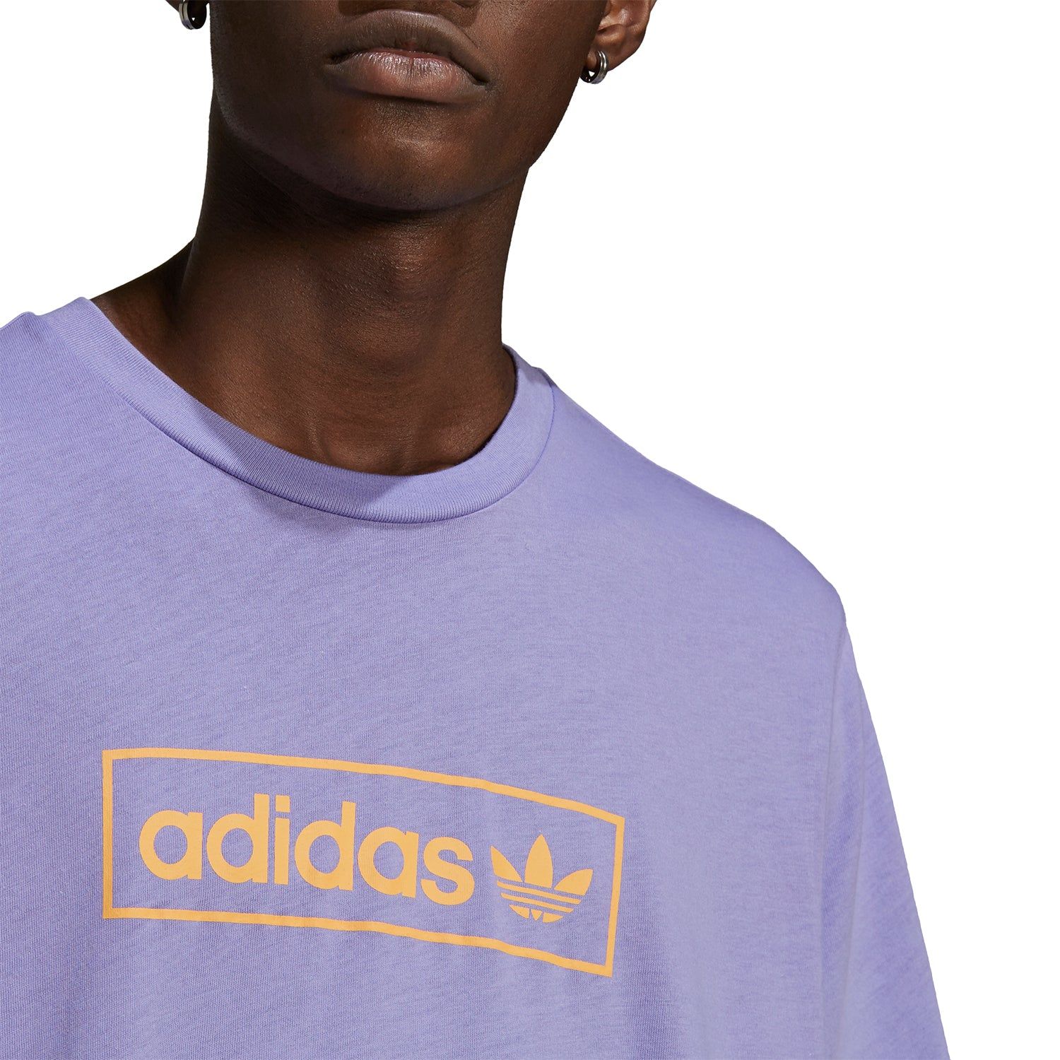 adidas Originals T-shirt Linear Logo - Purple - ViaductClothing - -