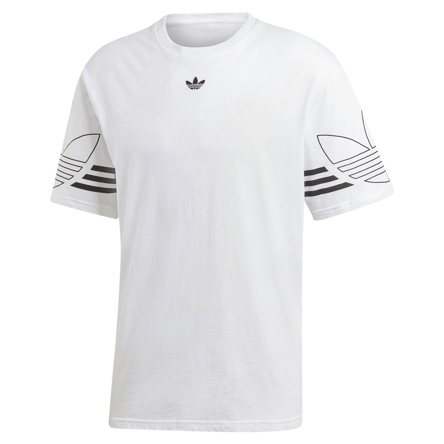 adidas Originals T Shirt Outline - White - ViaductClothing - -